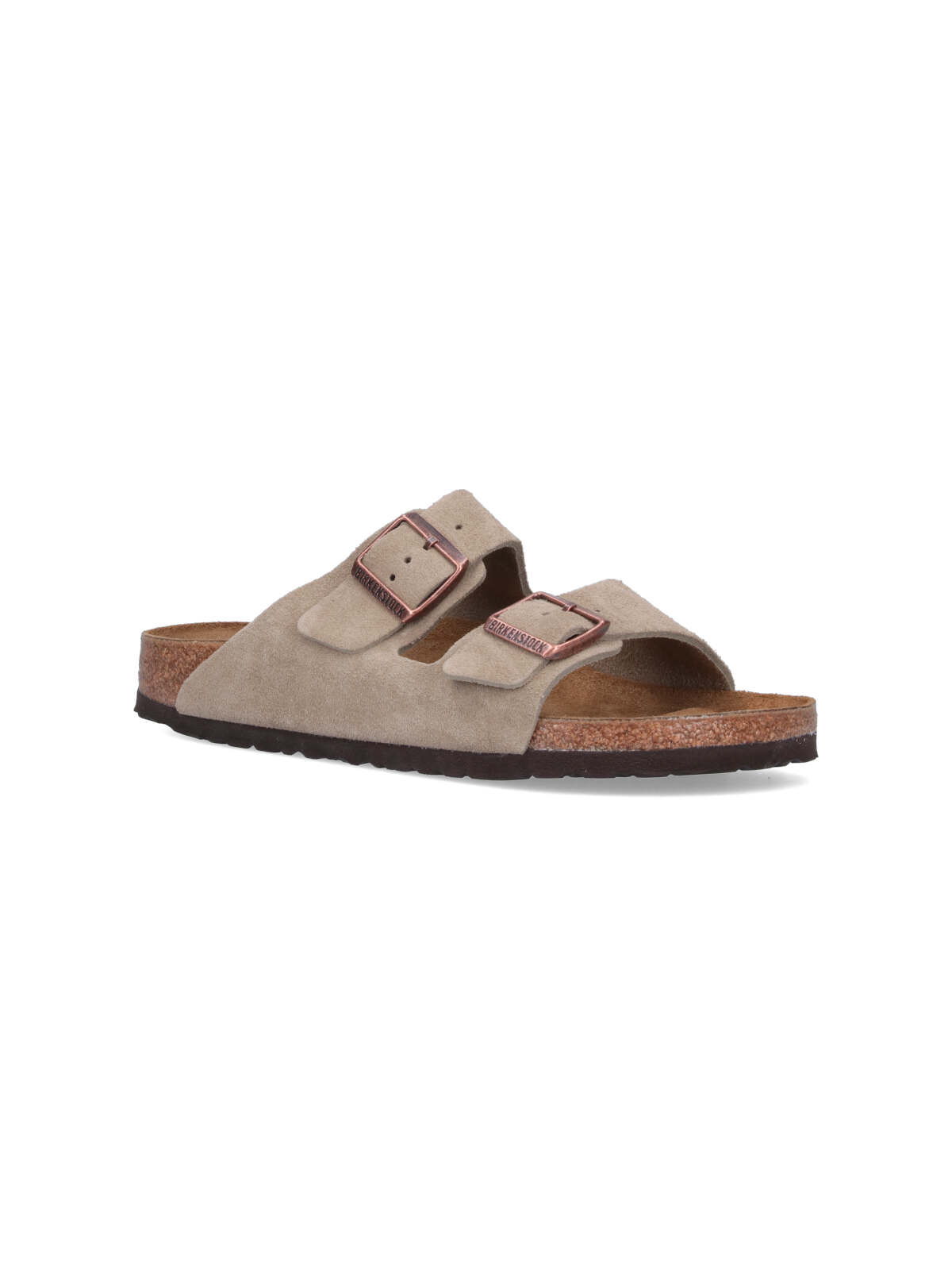 Birkenstock Arizona Suede Sandals In Gray