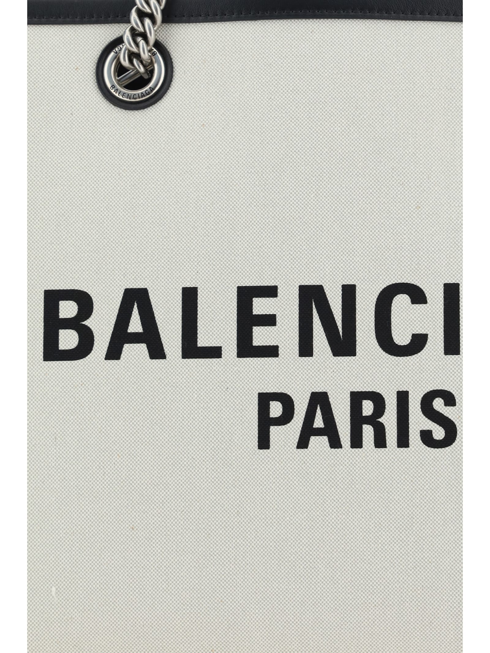 Balenciaga Ivory Canvas M Duty Free Shopping Bag In Naturel