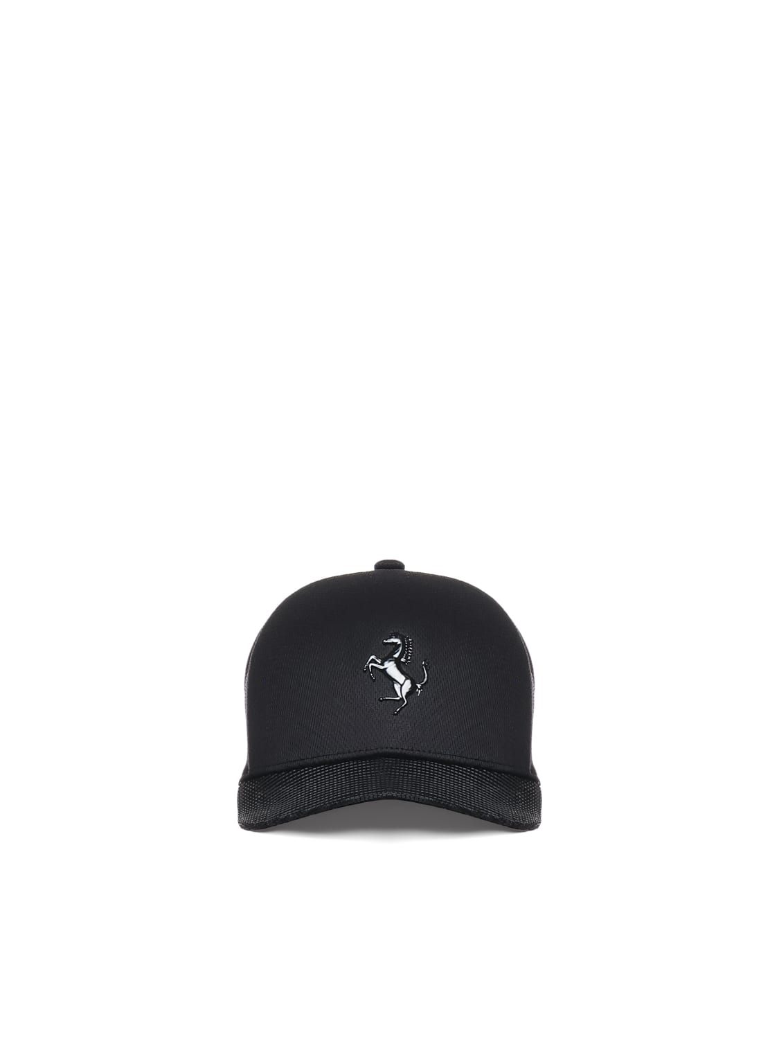 Shop Ferrari Perforated Baseball Hat In Black