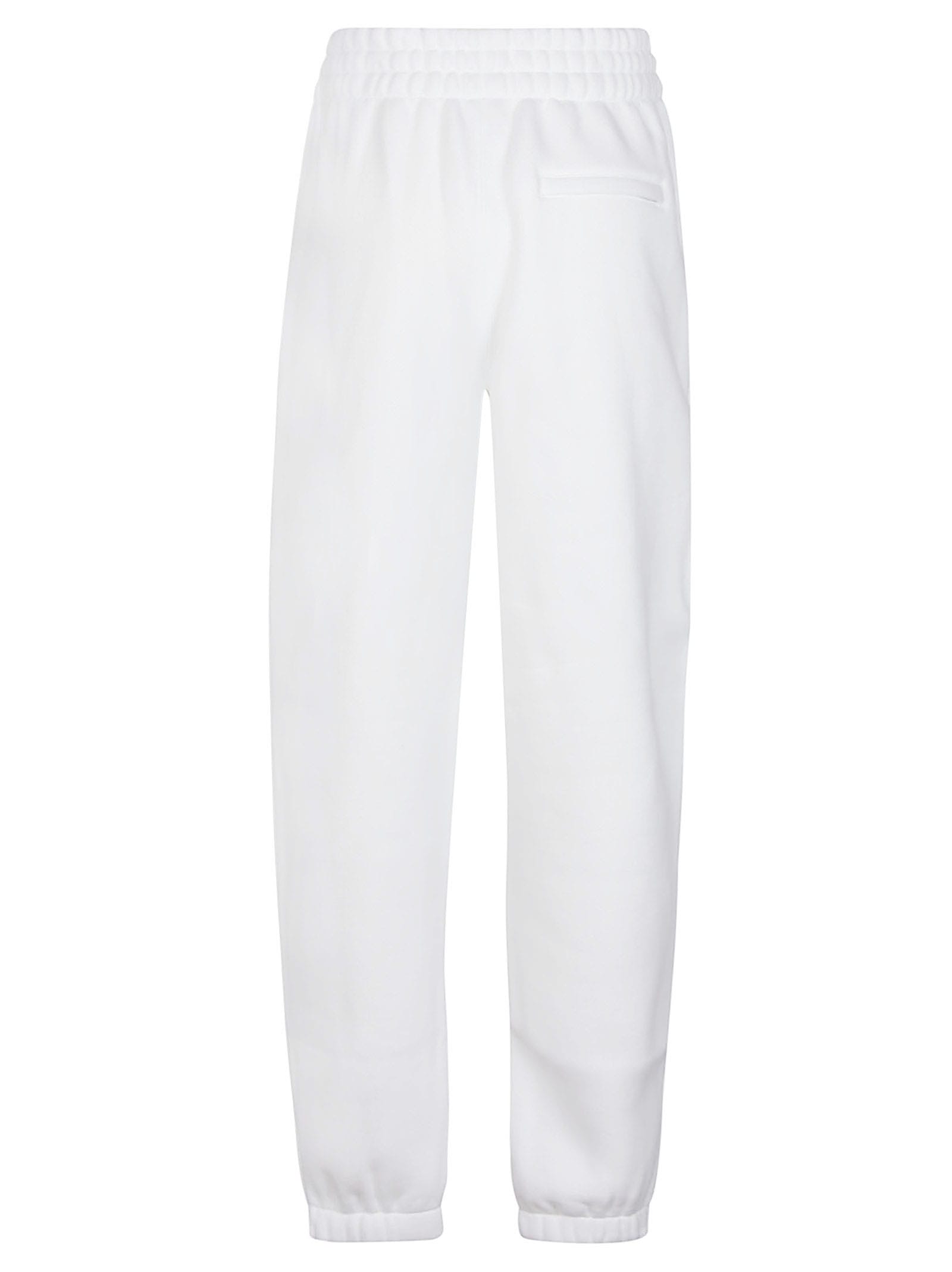 Shop Alexander Wang T Puff Paint Logo Esential Terry Classic Sweatpant In White