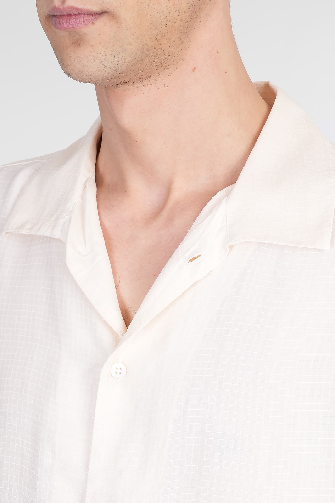 Ranra Sun Shirt In Beige Silk
