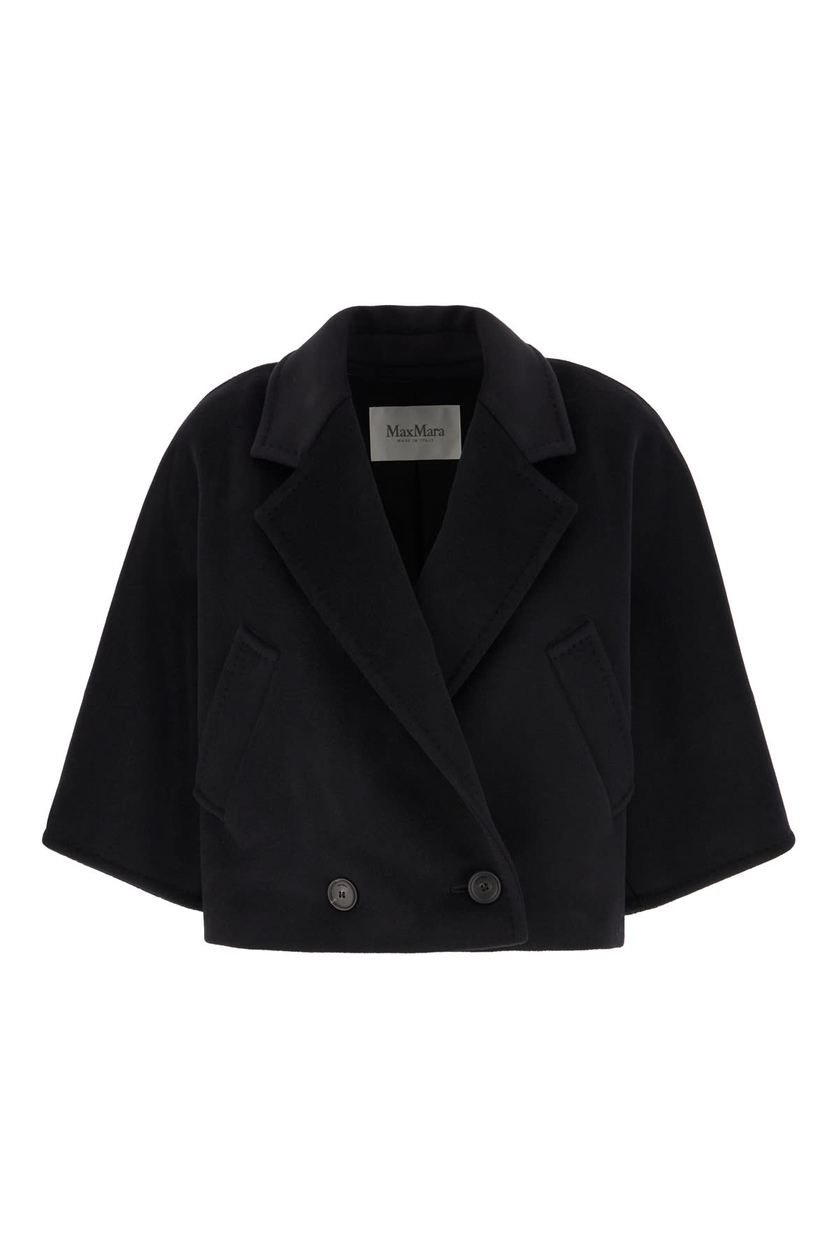 Max Mara Black Wool Blend Coat - Max Mara - Modalova
