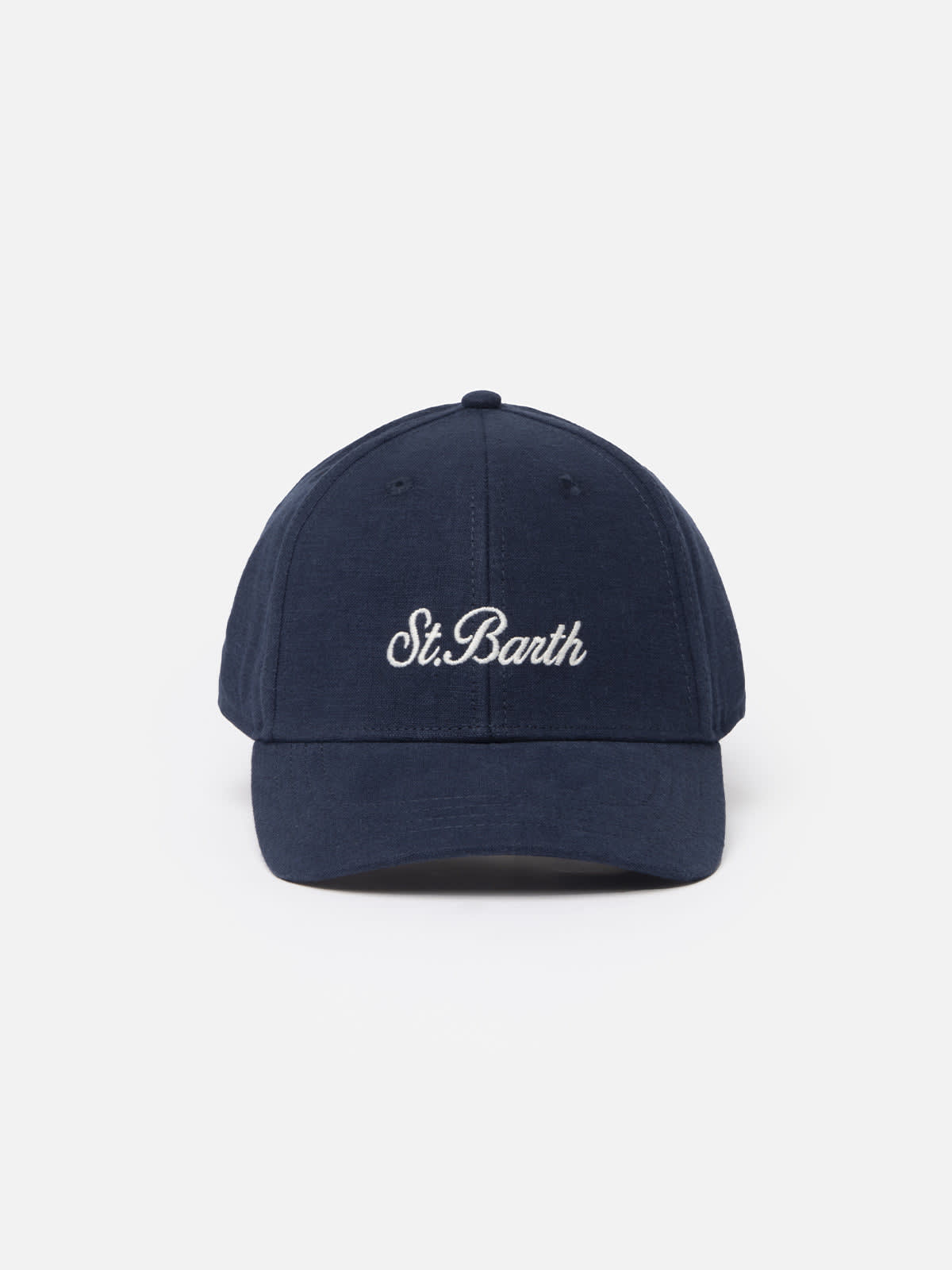 Linen Embroidered Ball Cap Catcher