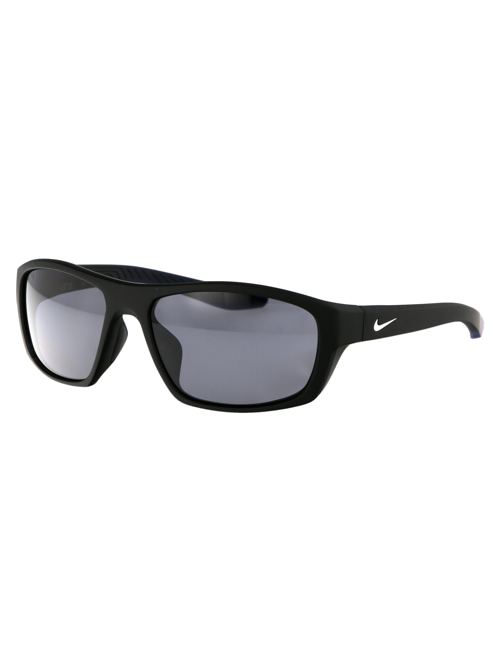 Nike Brazen Boost Sunglasses In 010 Dark Grey Matte Black/white