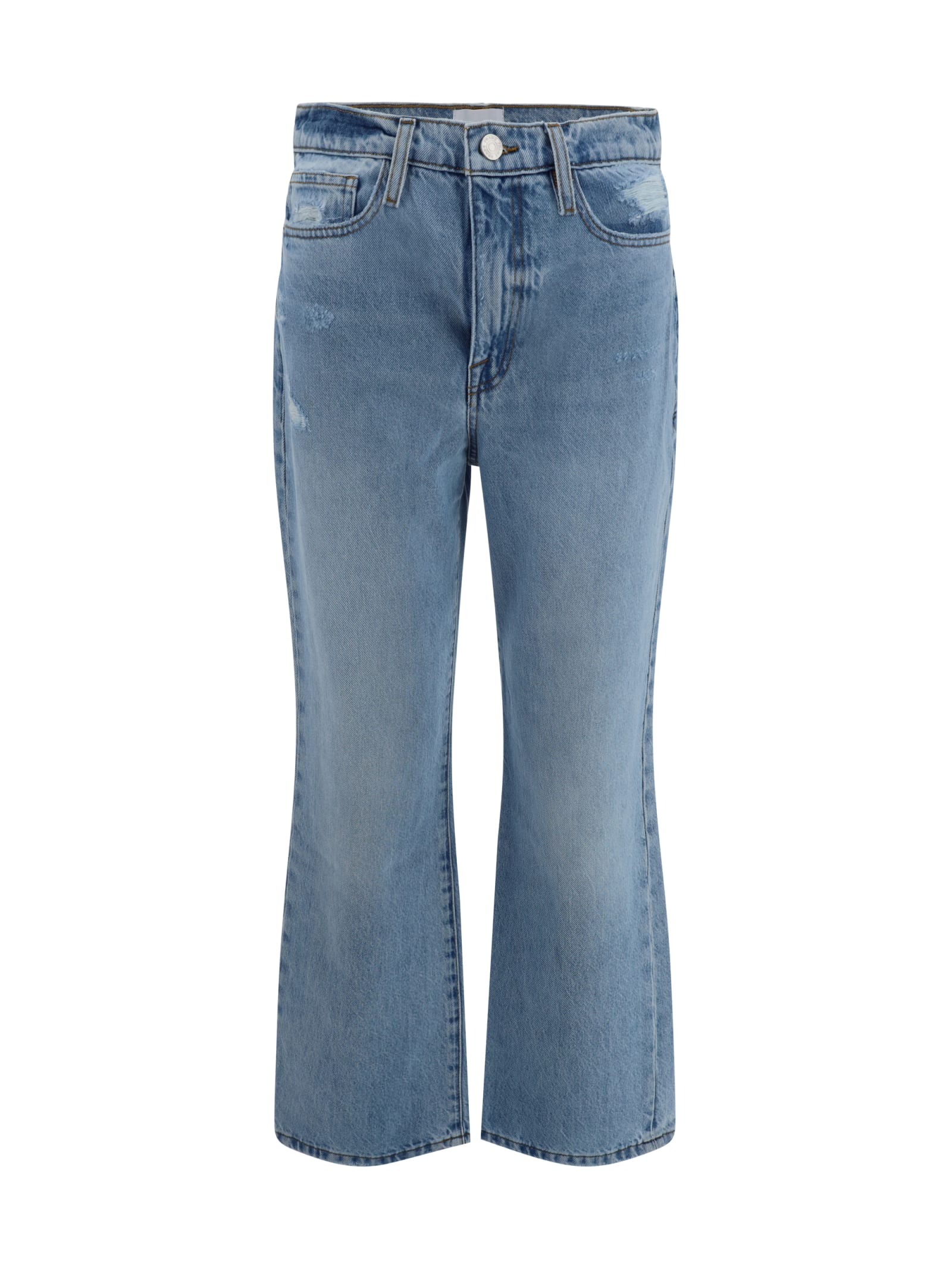 Shop Frame Le Jane Ankle Jeans In Blue