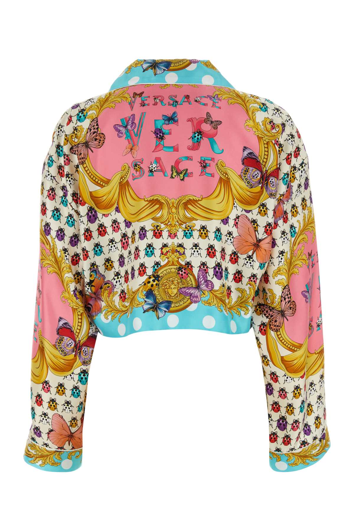 Versace Printed Silk Shirt In 5x290