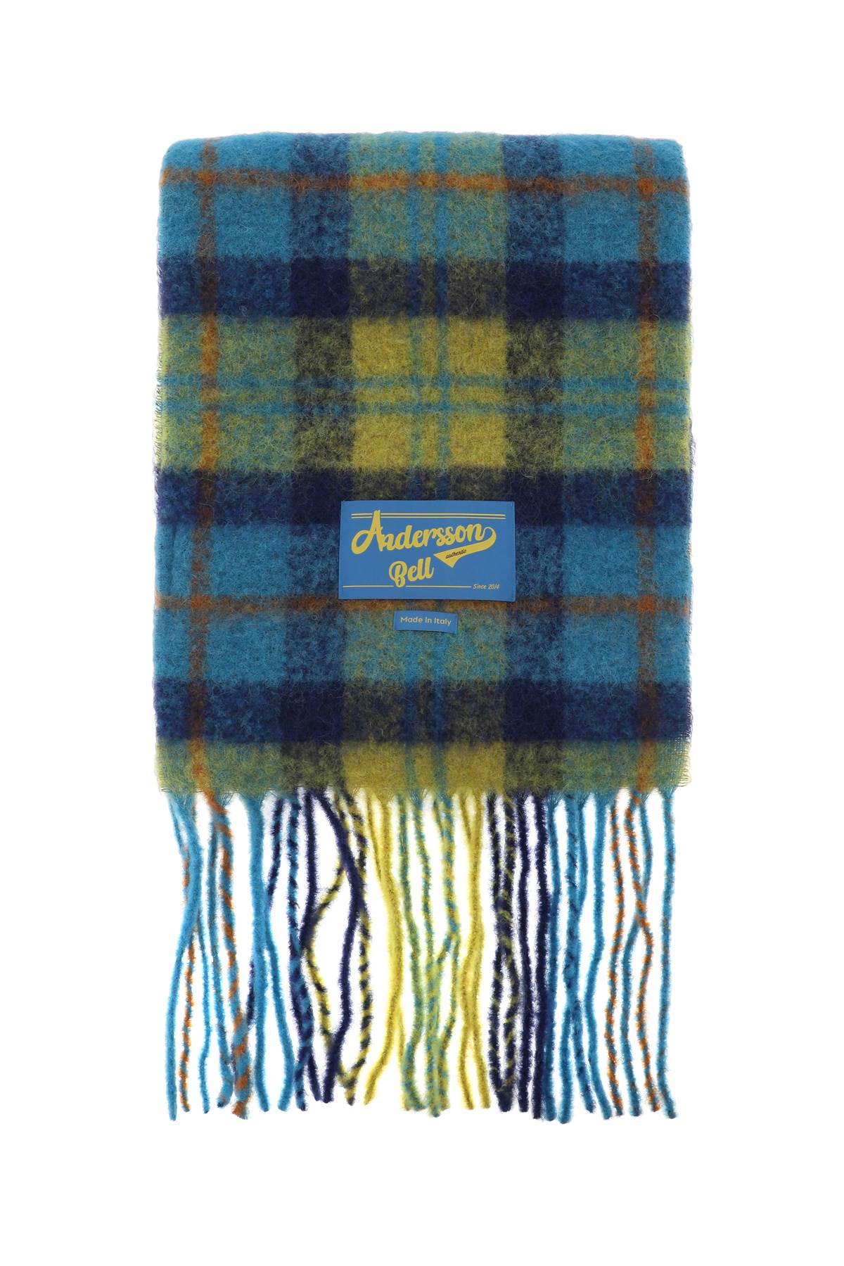 Andersson Bell Check Wool-blend Scarf