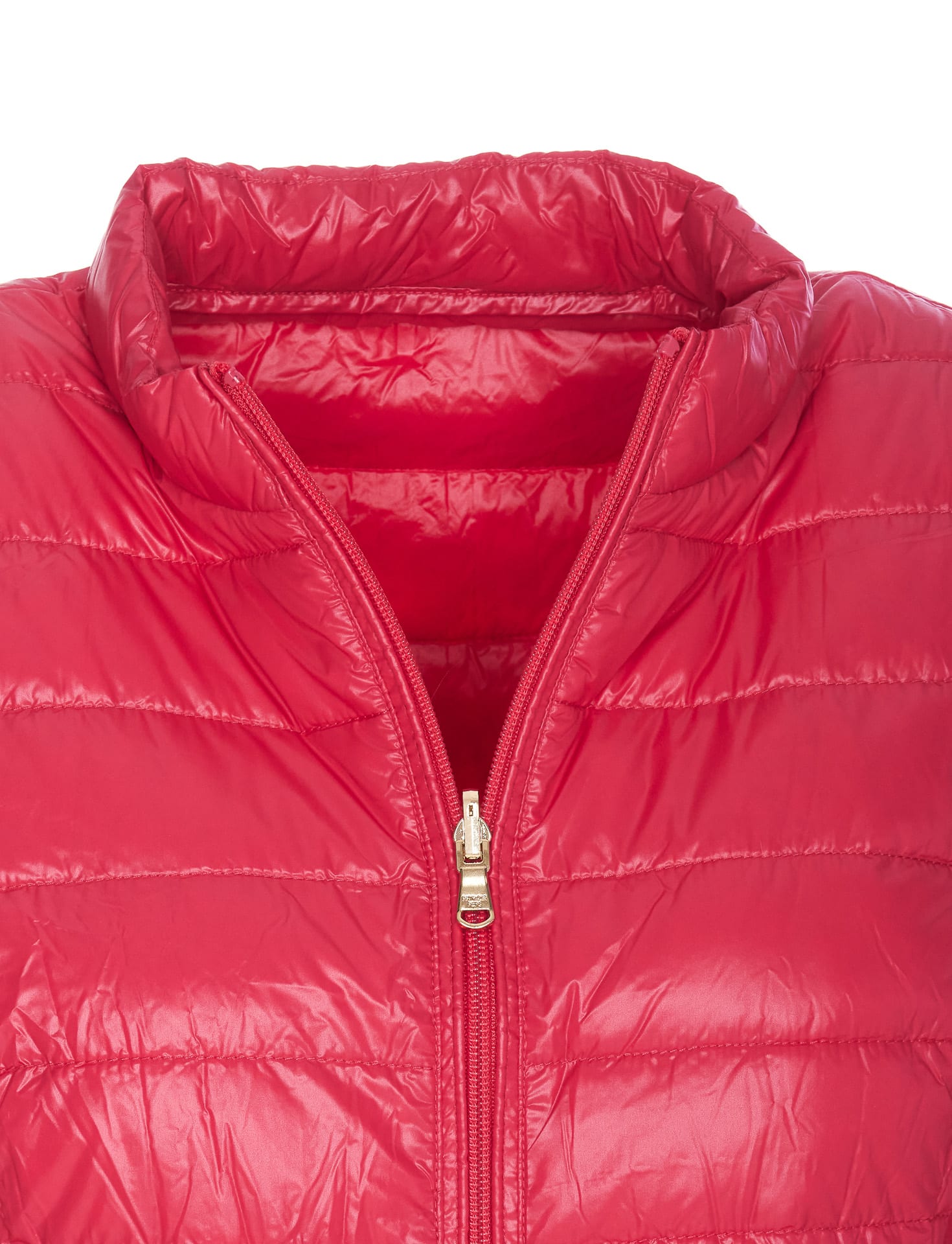 Shop Patrizia Pepe Light Down Jacket In Fuchsia