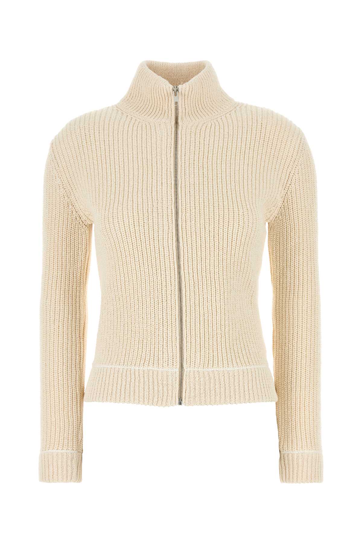 Ivory Cotton Blend Cardigan