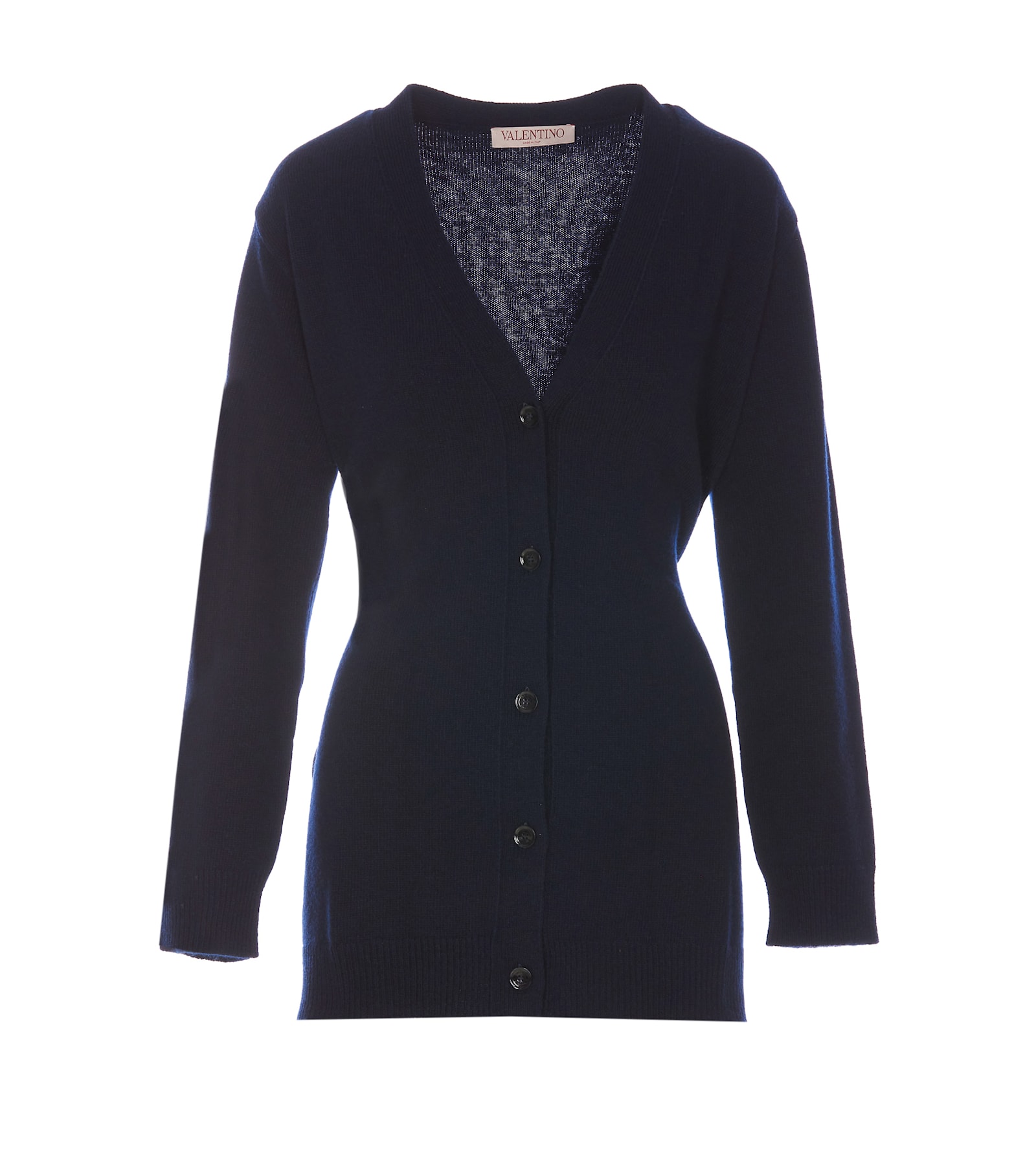 Shop Valentino Cardigan In Blue