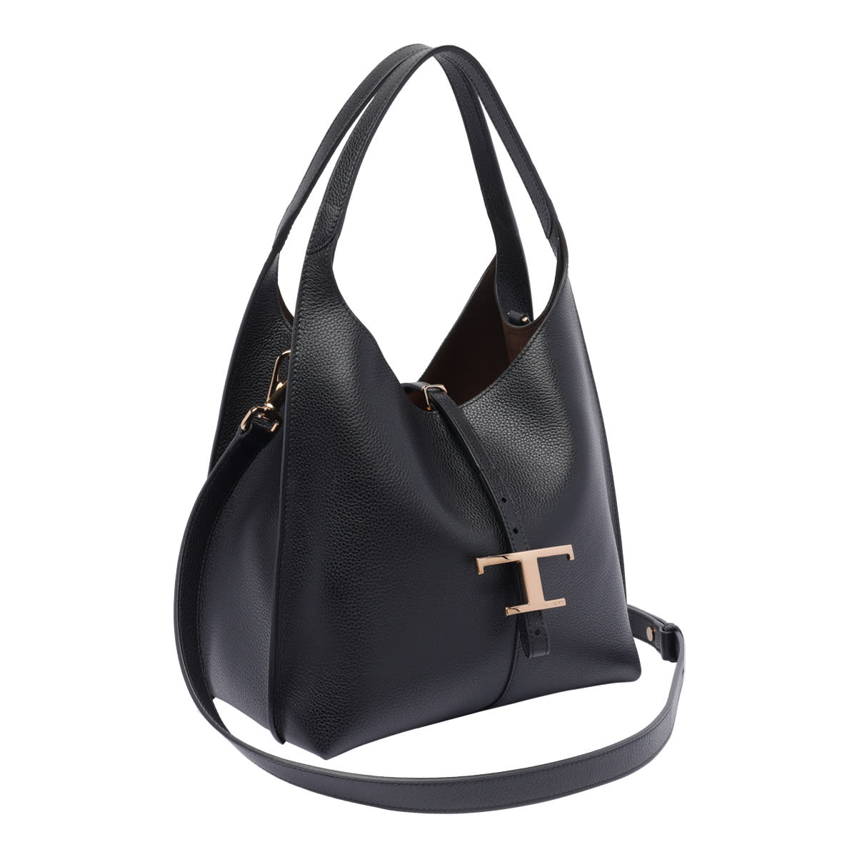 Tod's Small T Timeless Shoulder Bag In Black