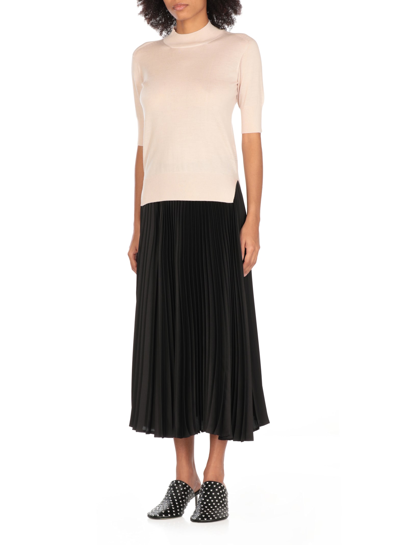 Jil Sander Cashmere, Wool And Silk Sweater In Pink