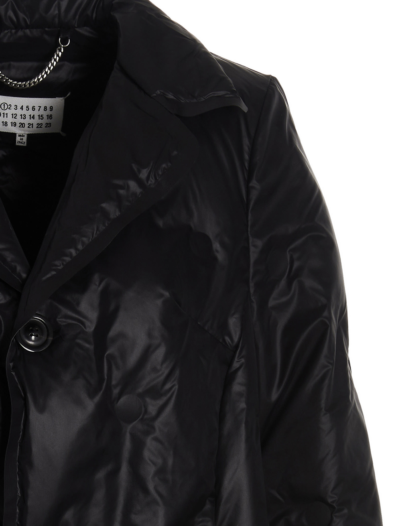 Shop Maison Margiela Padded Coat In Black