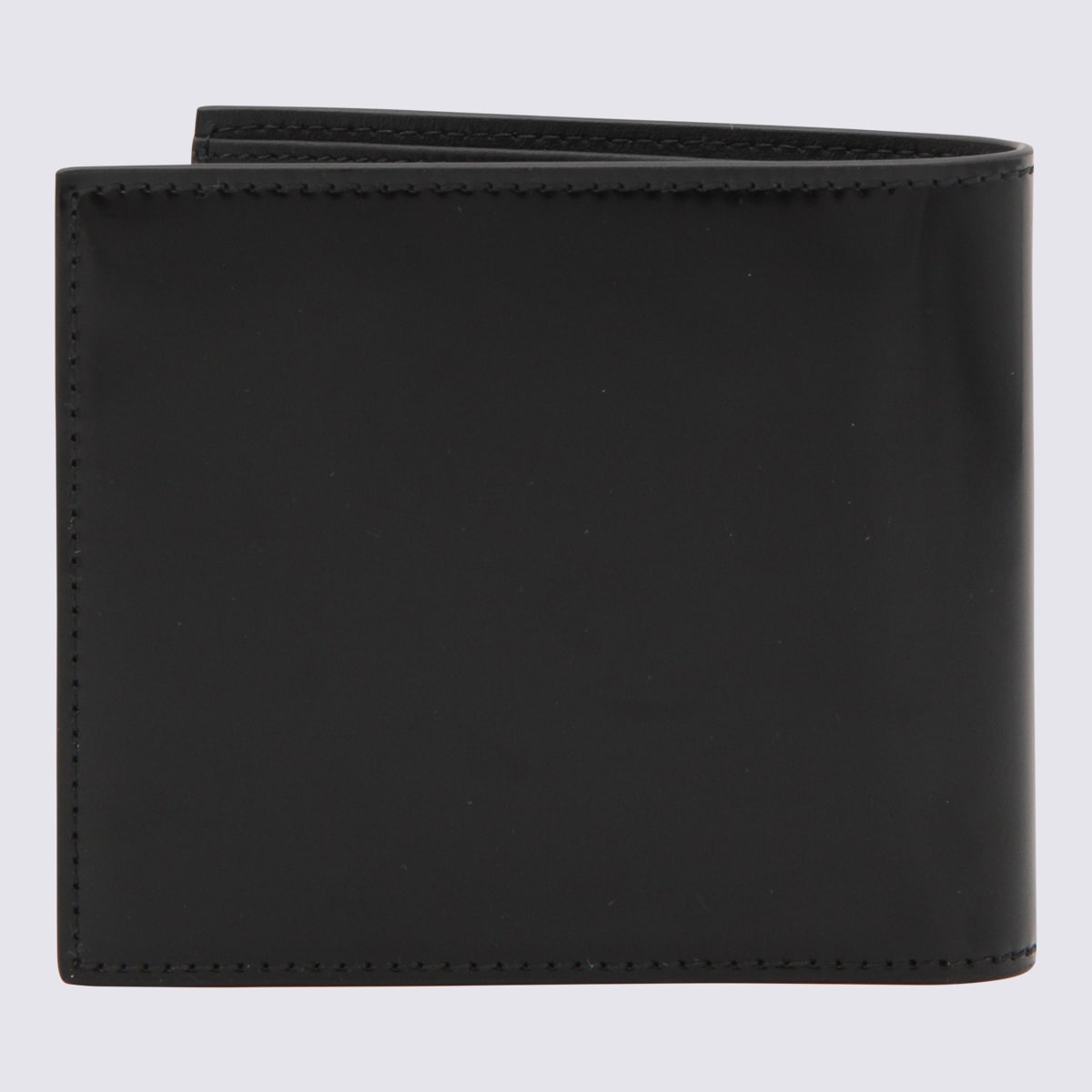 Shop Ferragamo Black Leather 3d Logo Wallet