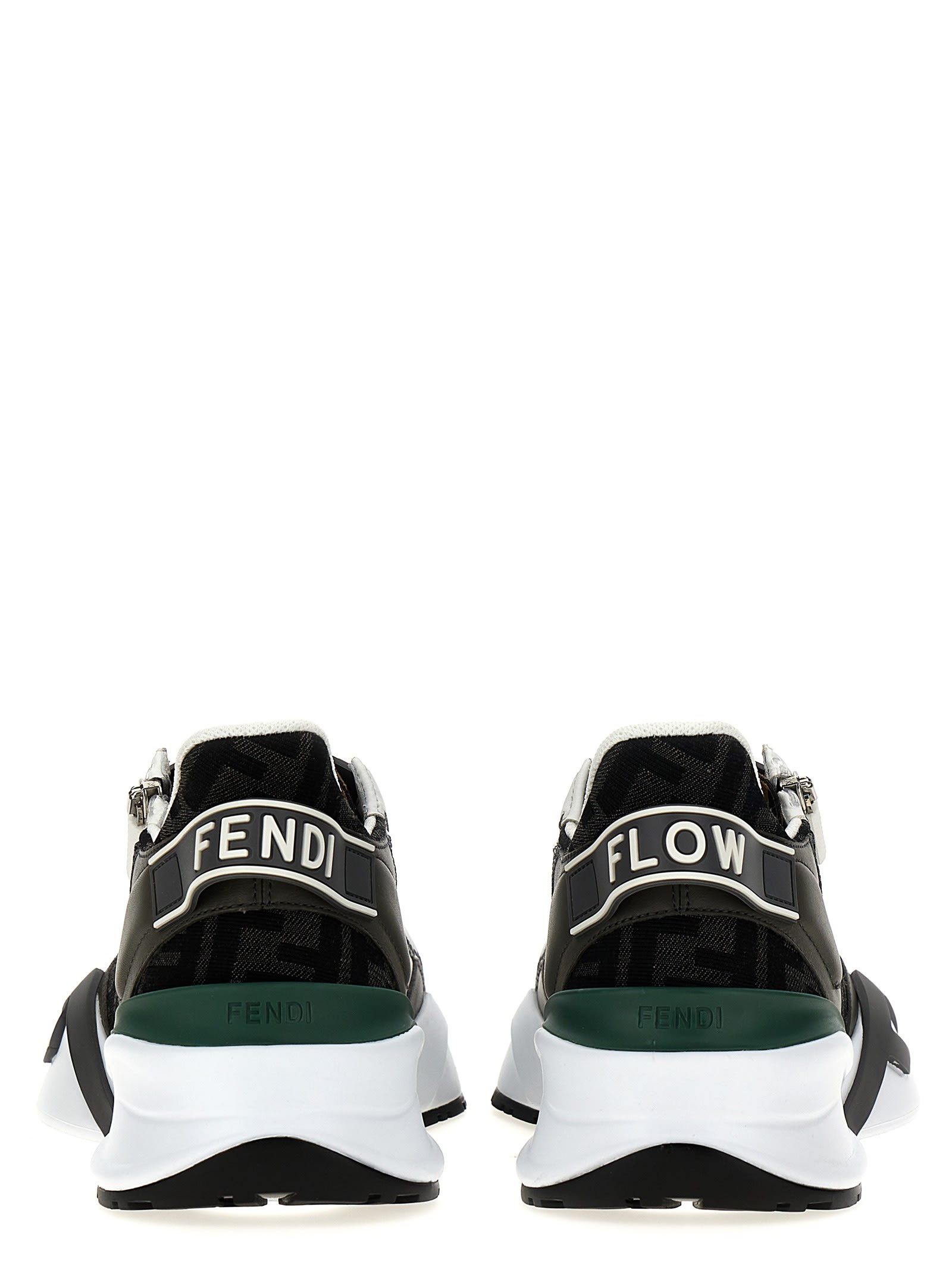 Shop Fendi Flow Sneakers In Wh Grig Bero
