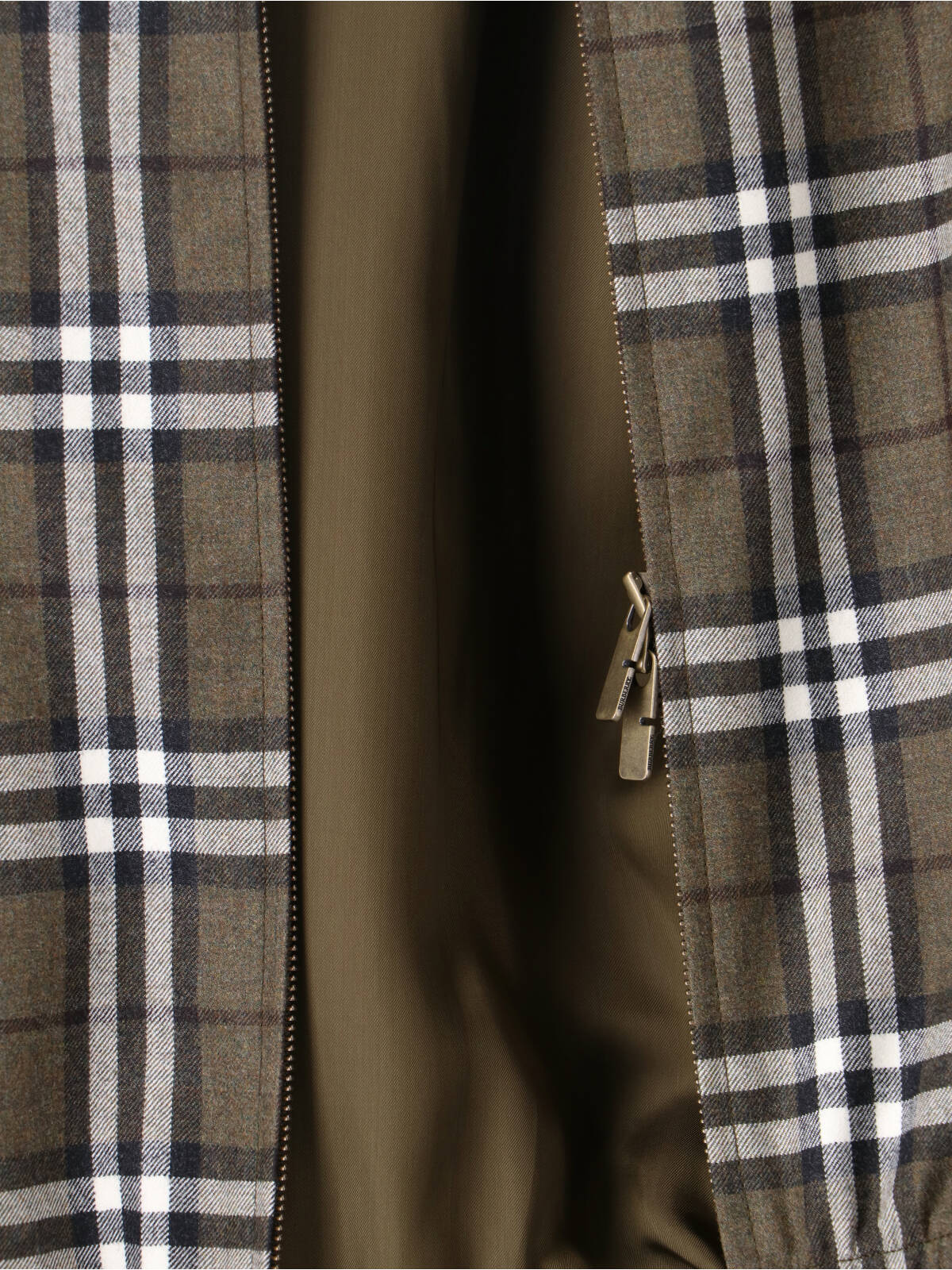 Burberry Plaid Jacket With Point Collar And Pockets In Multi