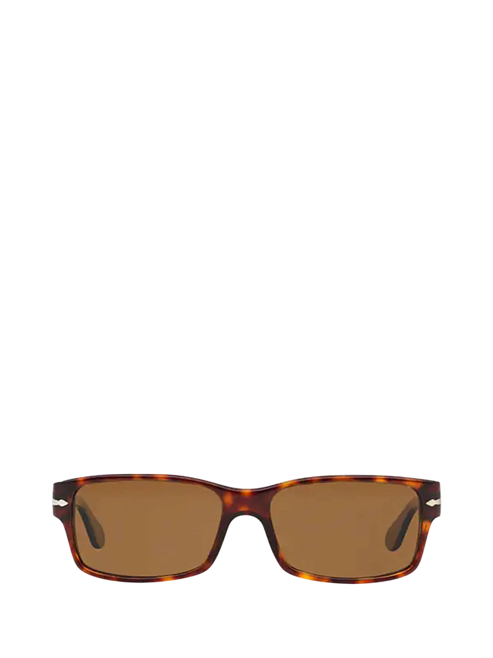 Persol Polarized Rectangular Sunglasses In Pol Brown