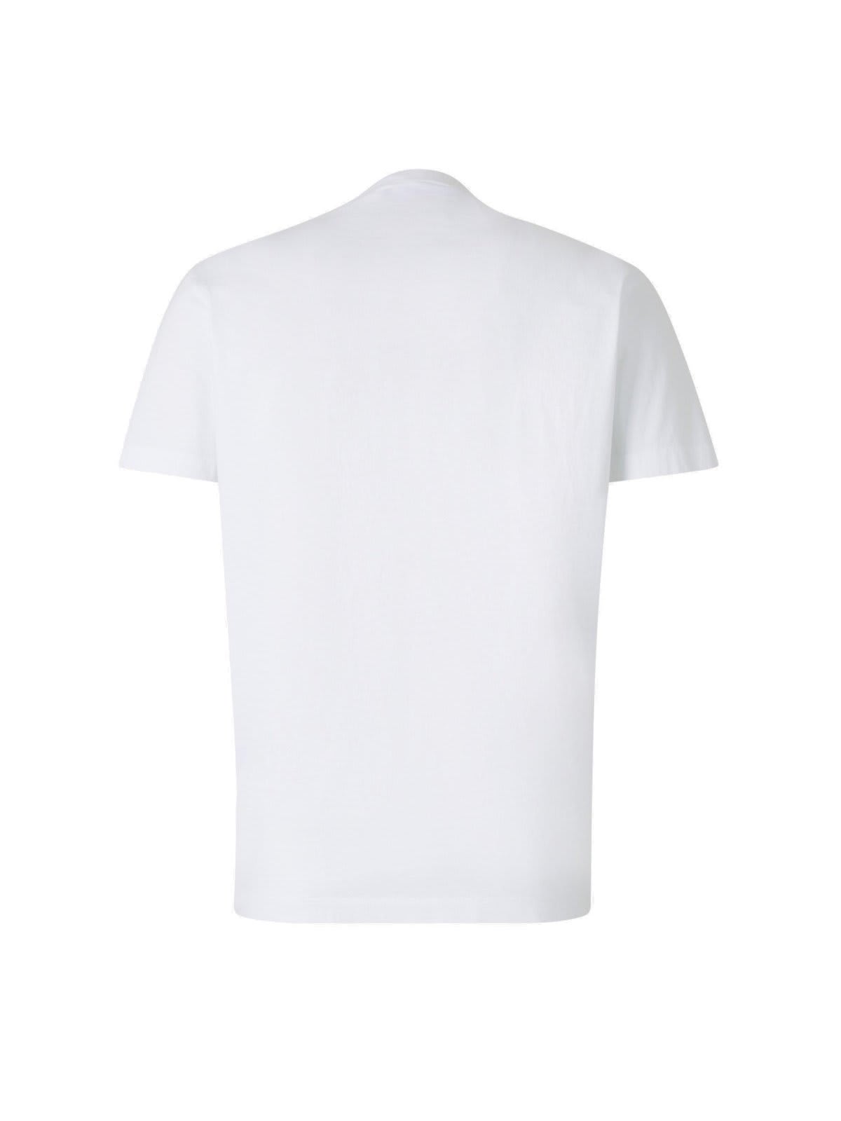 Shop Dsquared2 Logo-embellished Crewneck T-shirt In White