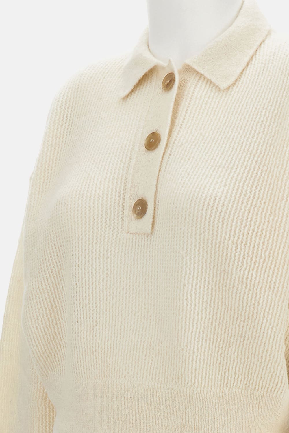 Haikure Sweater With Buttons In Neutral