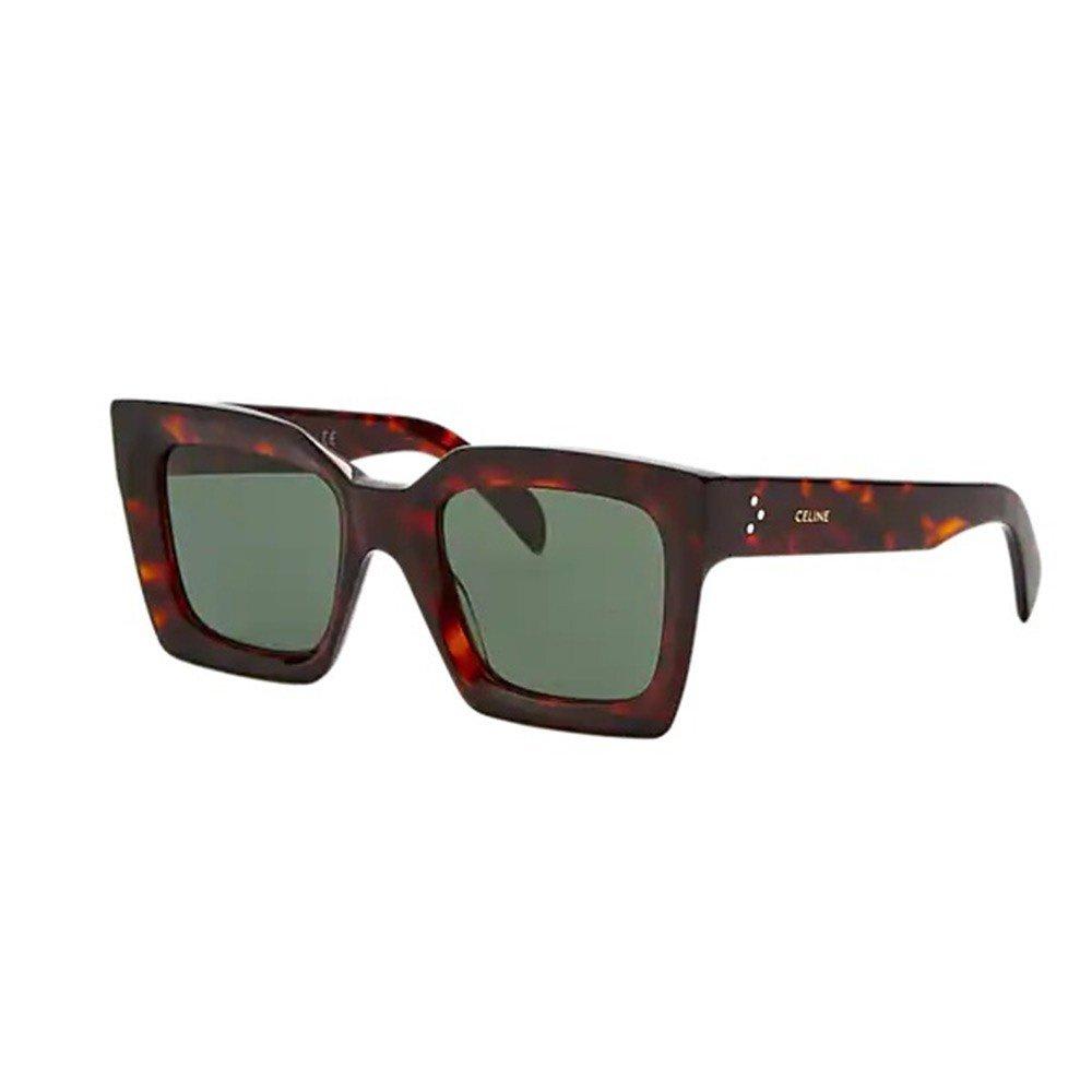 Shop Celine Square Frame Sunglasses In 52n