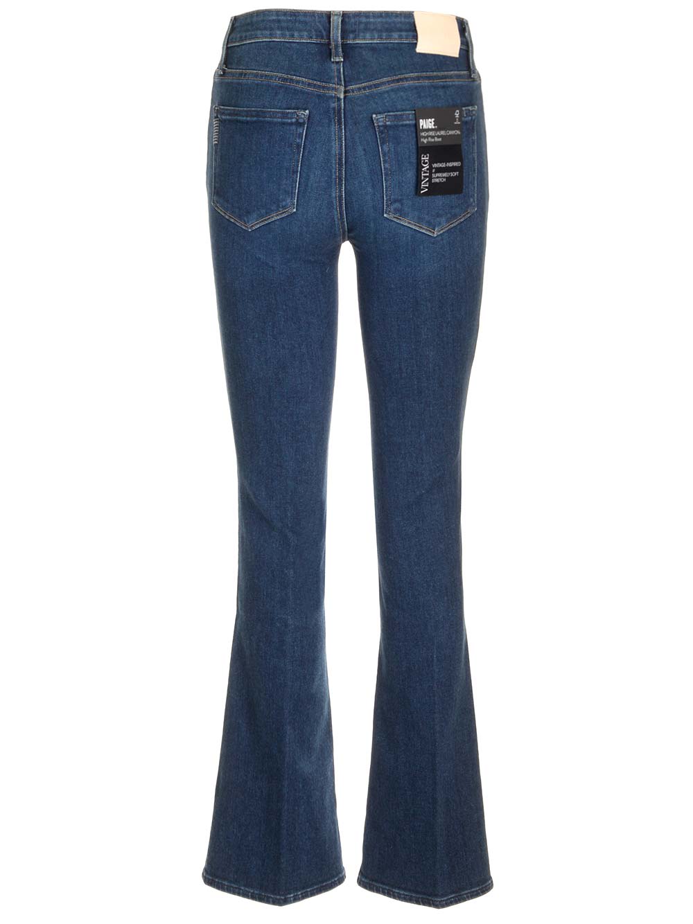 Shop Paige High-waisted Jeans In Blue