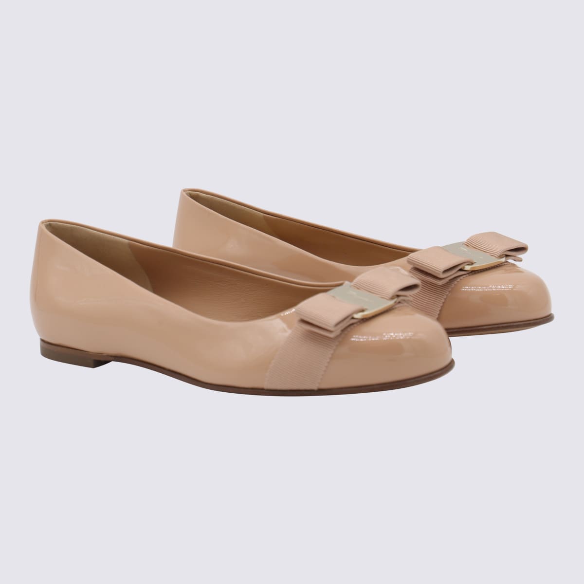 Ferragamo Flat Shoes Amaretti In Brown