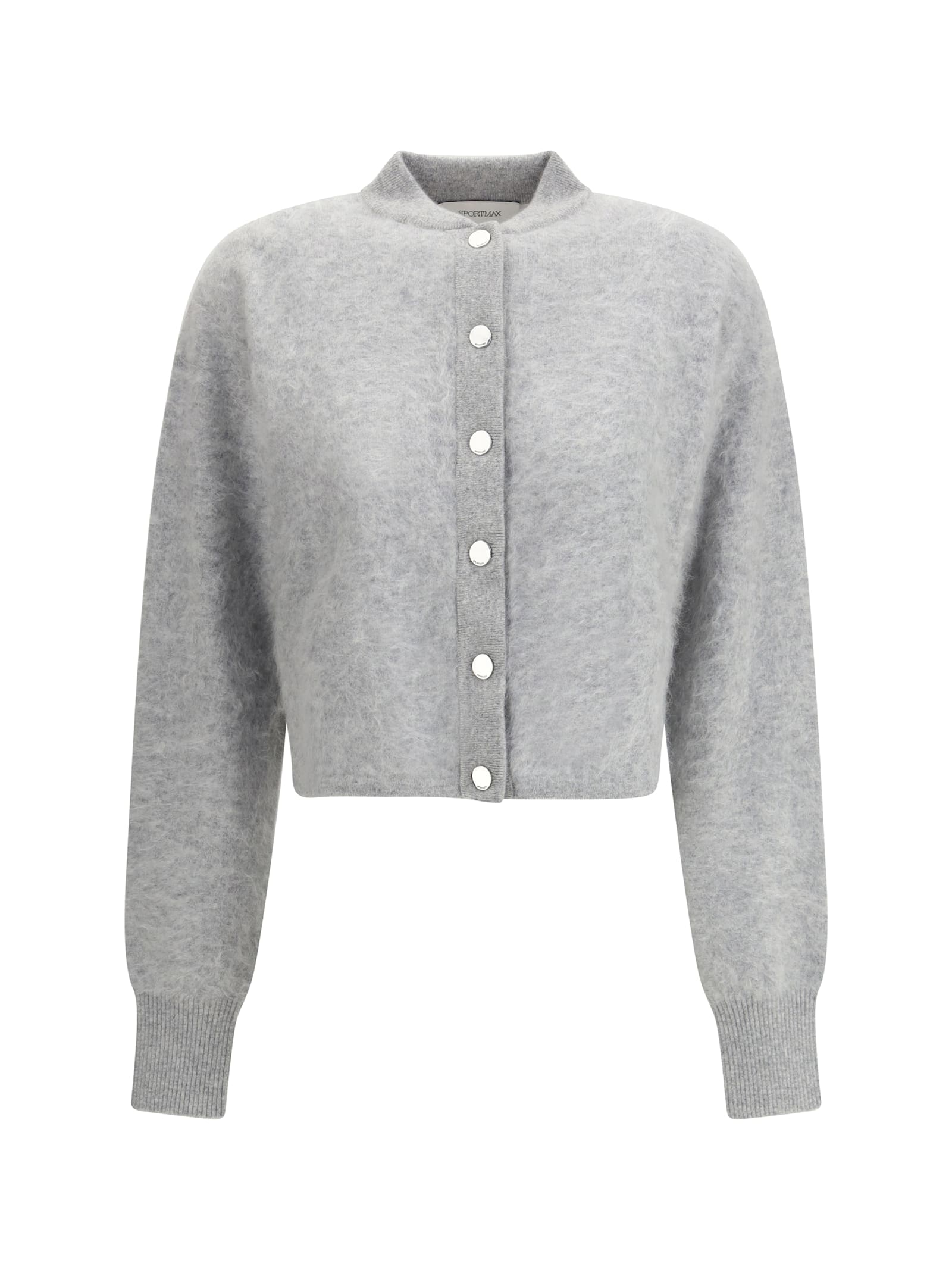 Sportmax Ercole Cashmere Cardigan In Gray