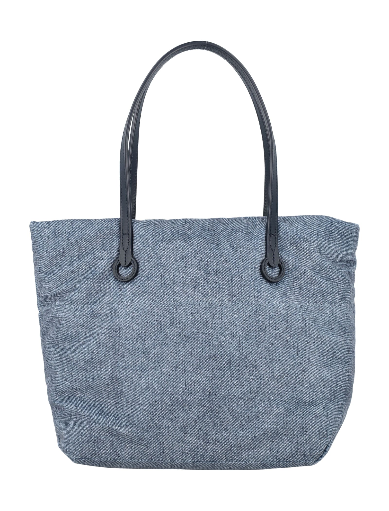 Shop Jw Anderson Small Puffy Anchor Tote Bag In Blue