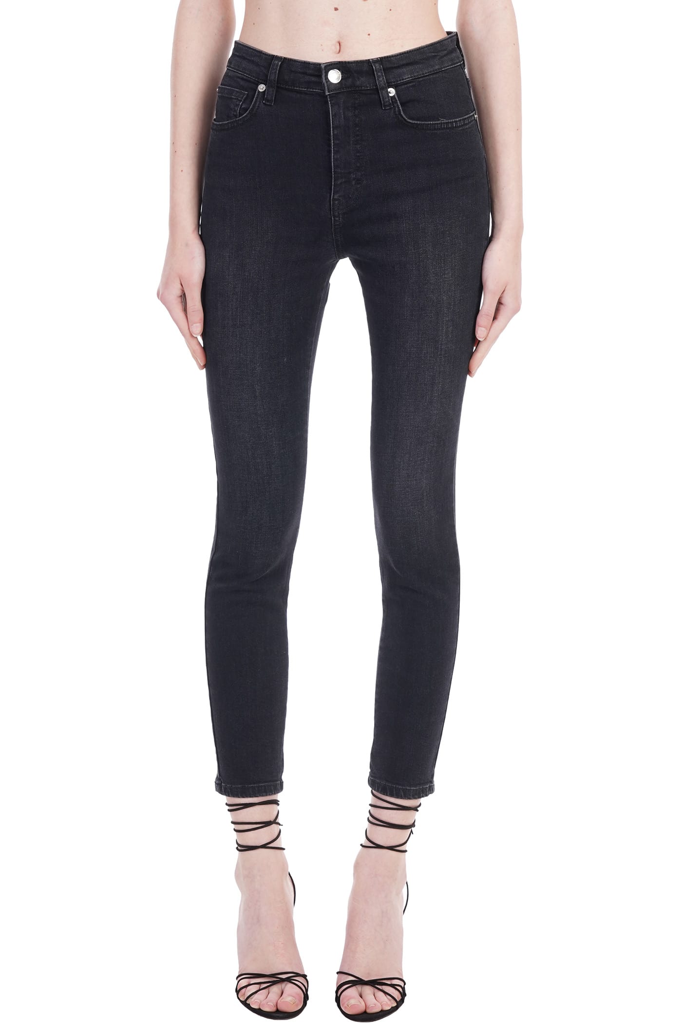 IRO Traccky Jeans In Black Polyester