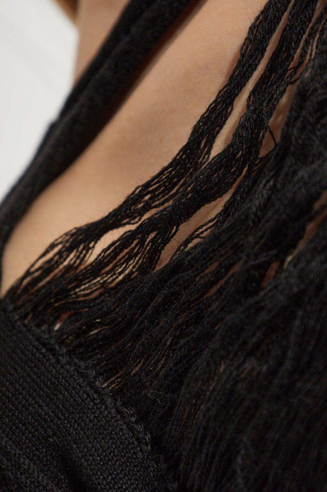 Rick Owens Tanja Distressed Virgin Wool Sweater
