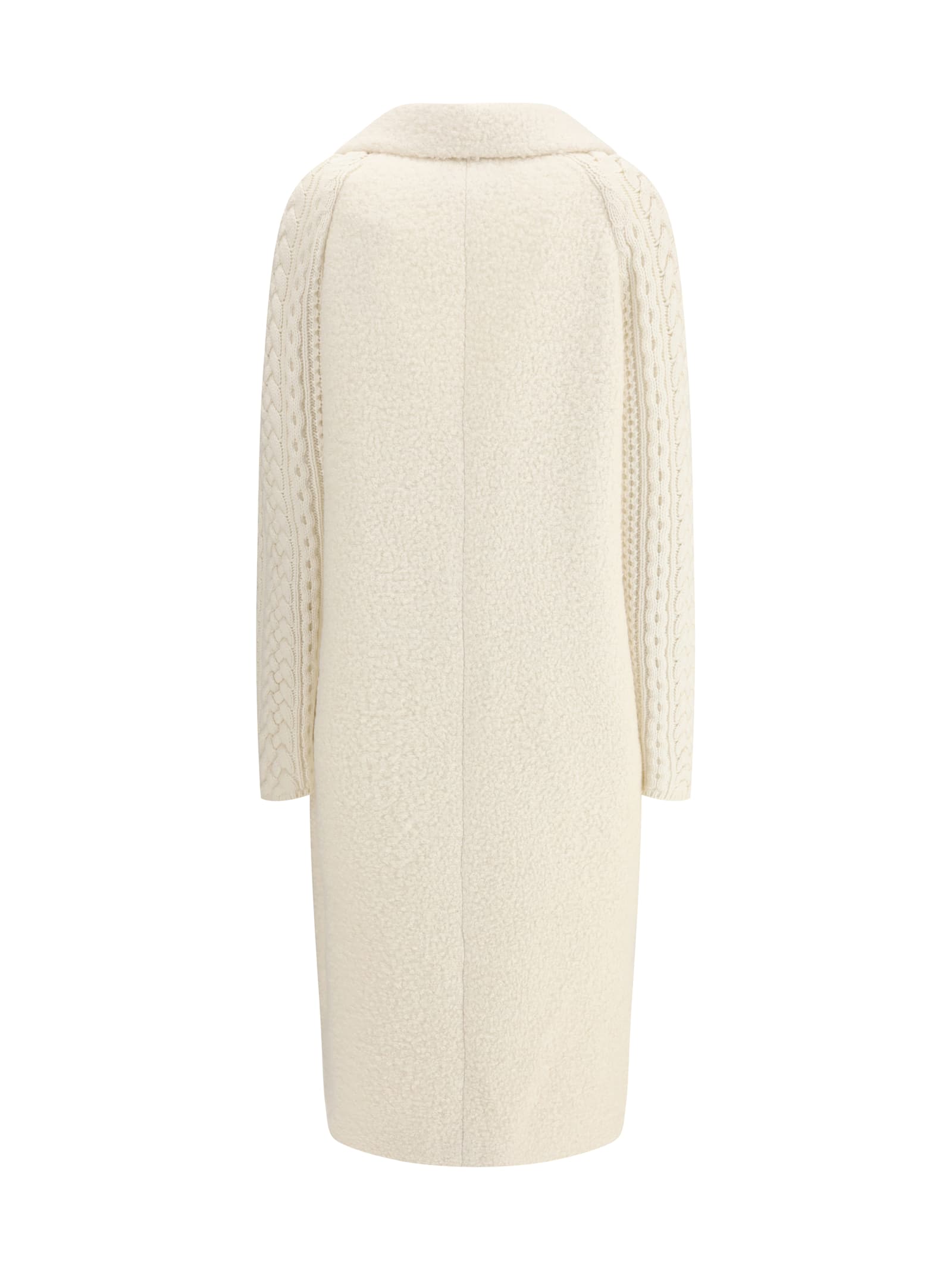 Gabriela Hearst Charles Coat In Ivory Recycled Cashmere Boucle In Neutral