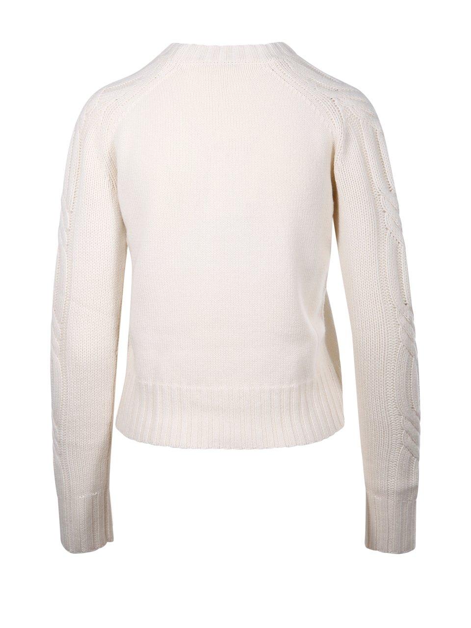 Shop Max Mara Crewneck Longsleeved Jumper In White