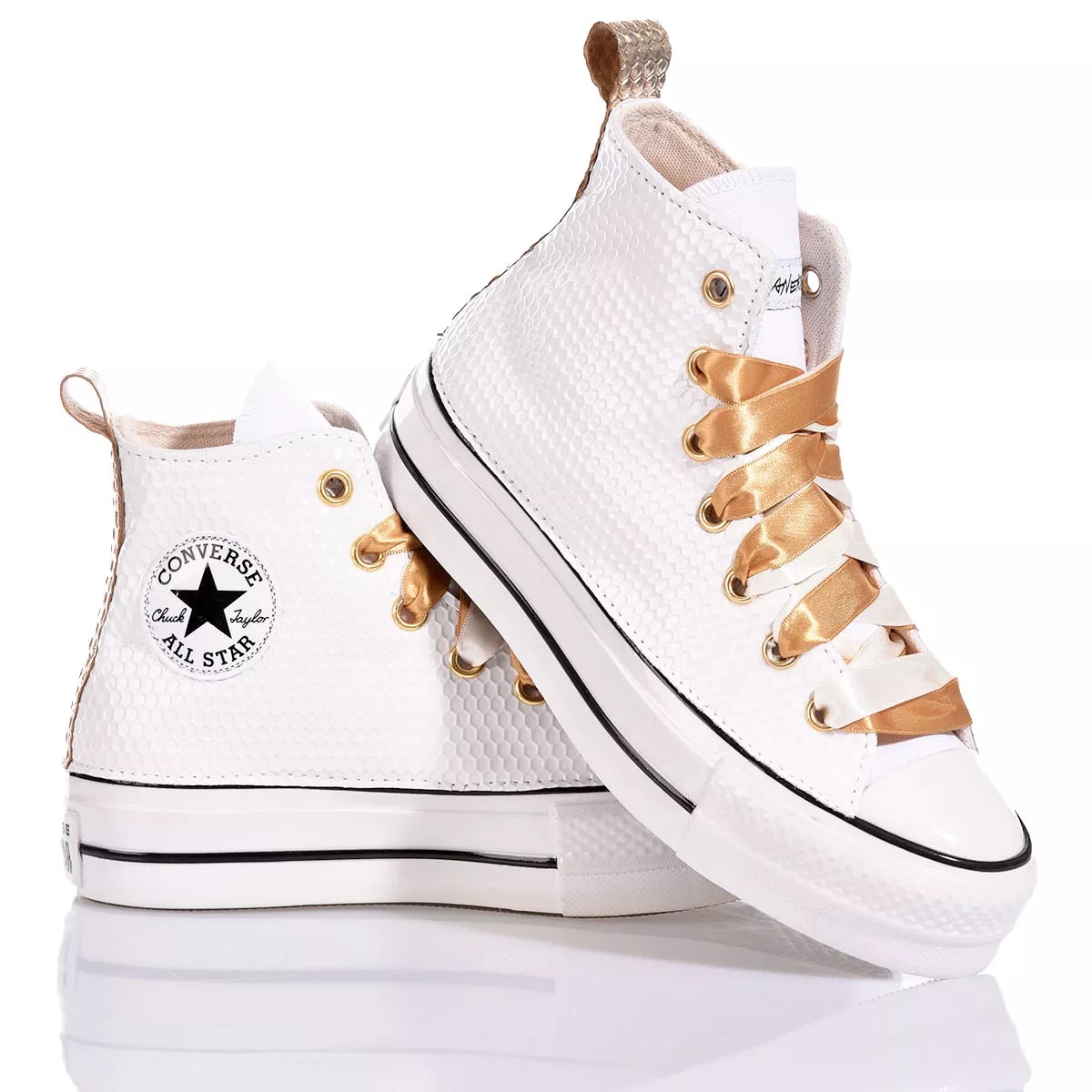 Shop Mimanera Converse Platform White Hive