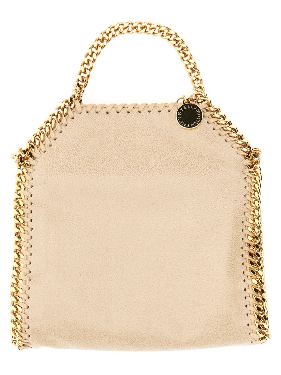 Shop Stella Mccartney Falabella Tiny Bag In Beige