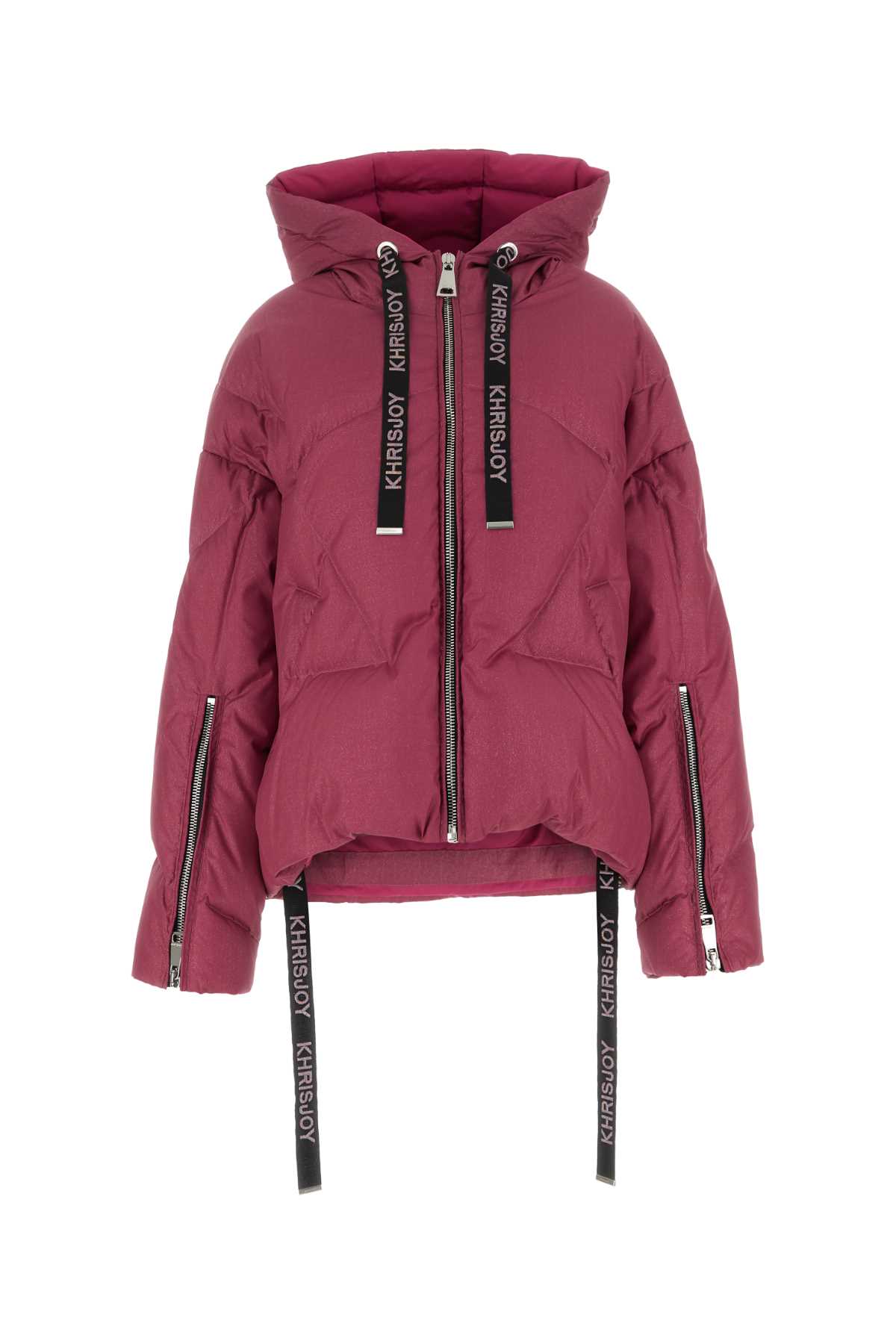 Tyrian Purple Polyester Iconic Down Jacket
