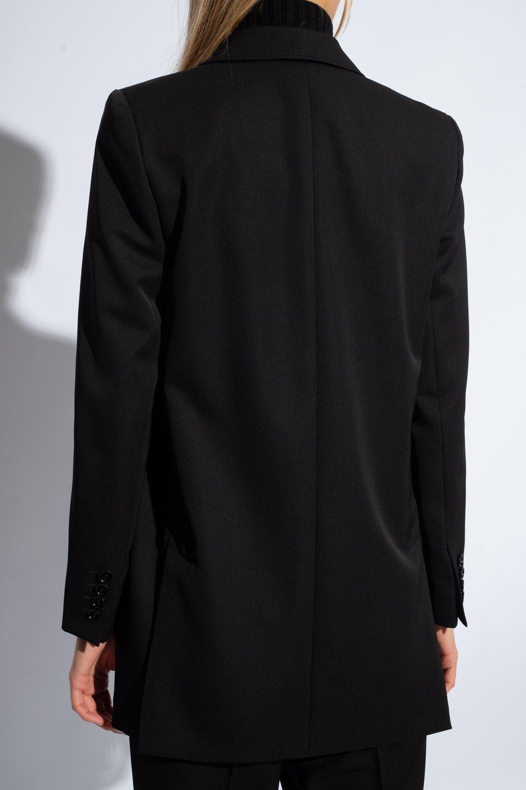 Max Mara Levico Double-breasted Blazer In Nero