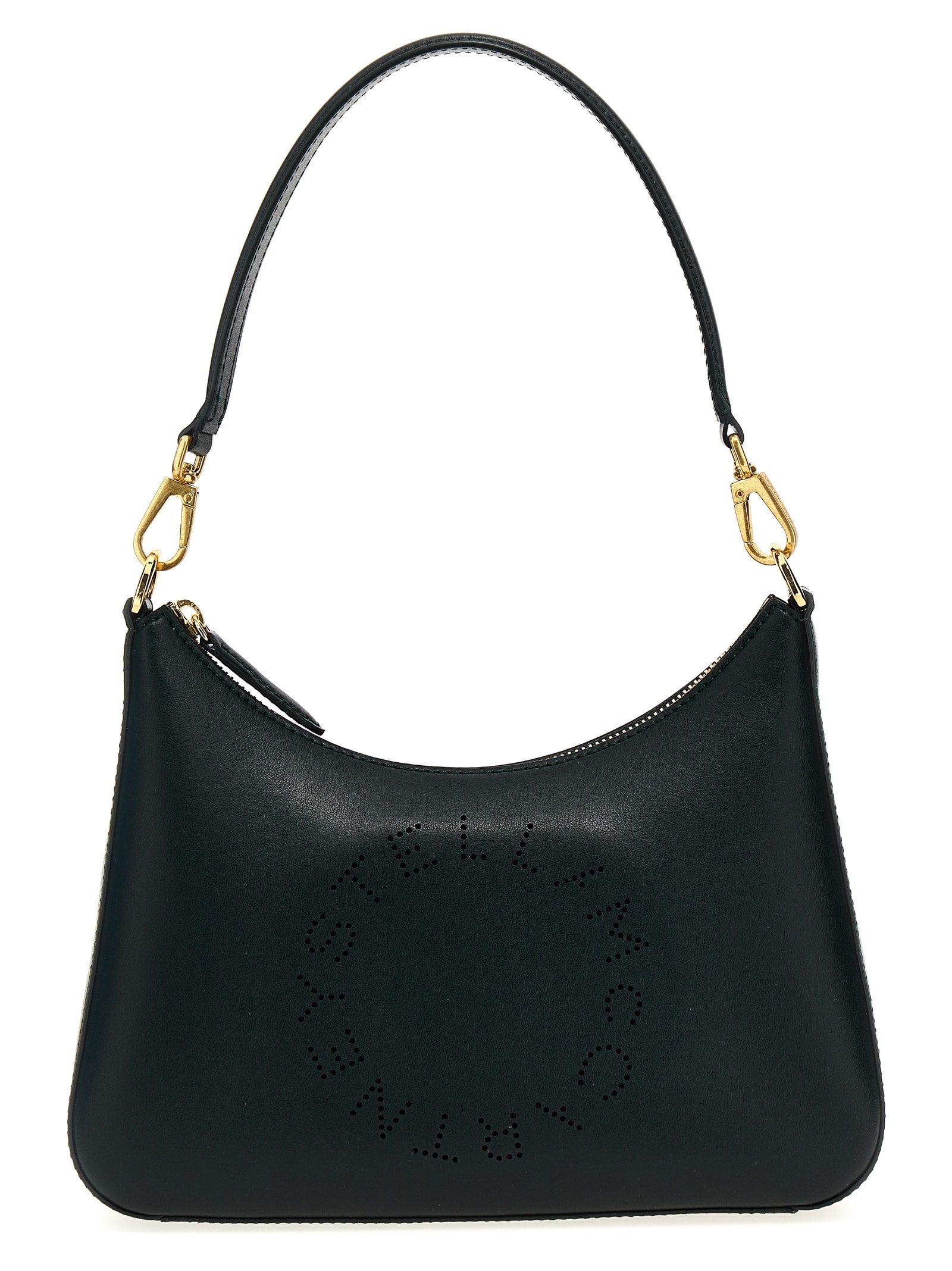 Stella Mccartney Logo Shoulder Strap In Green