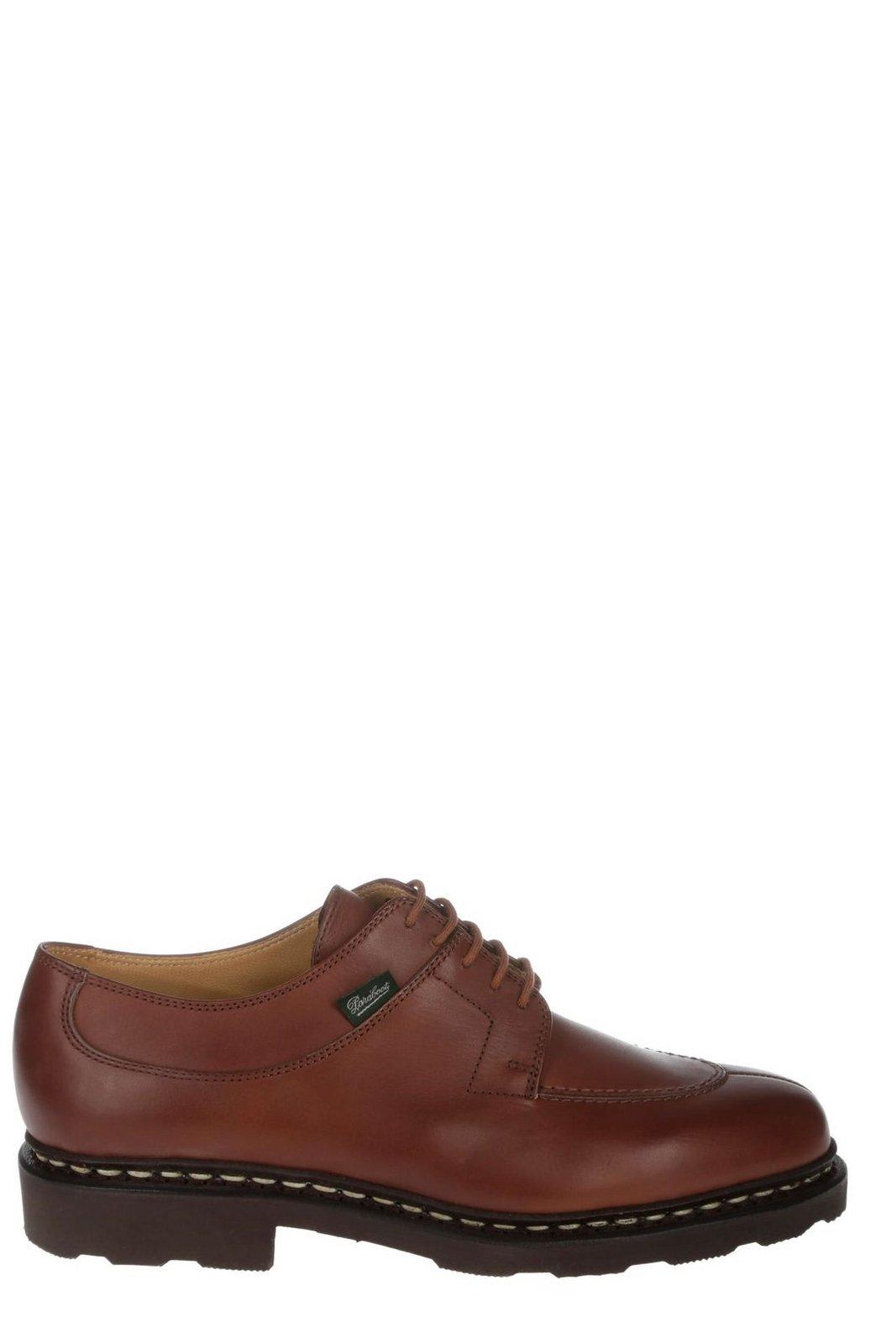 Paraboot Avignon Leather Lace-up Shoes In Marron Lis Marron