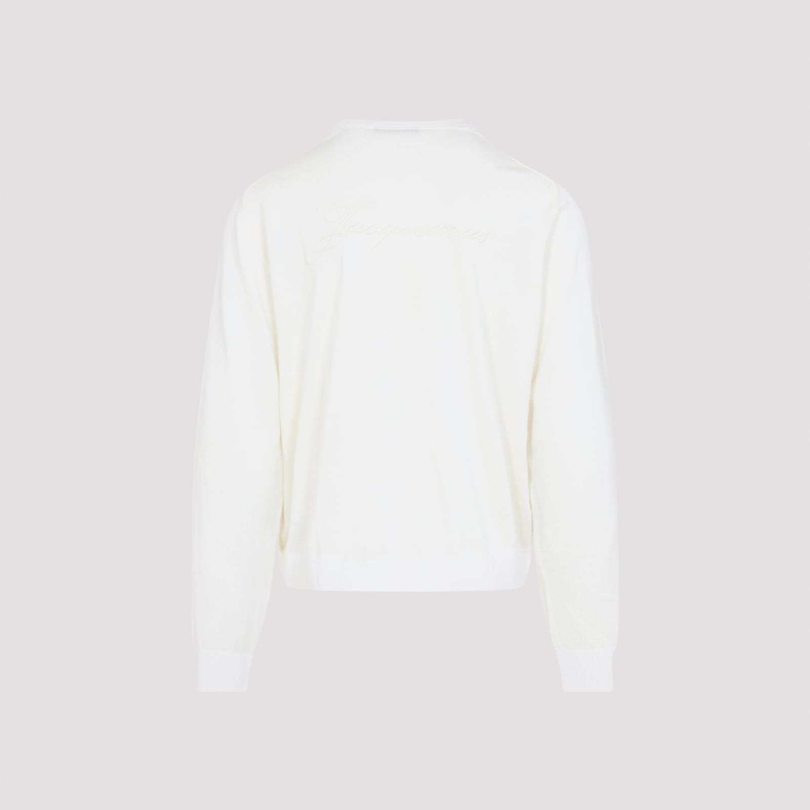 Jacquemus Long Sleeve Sweater In White