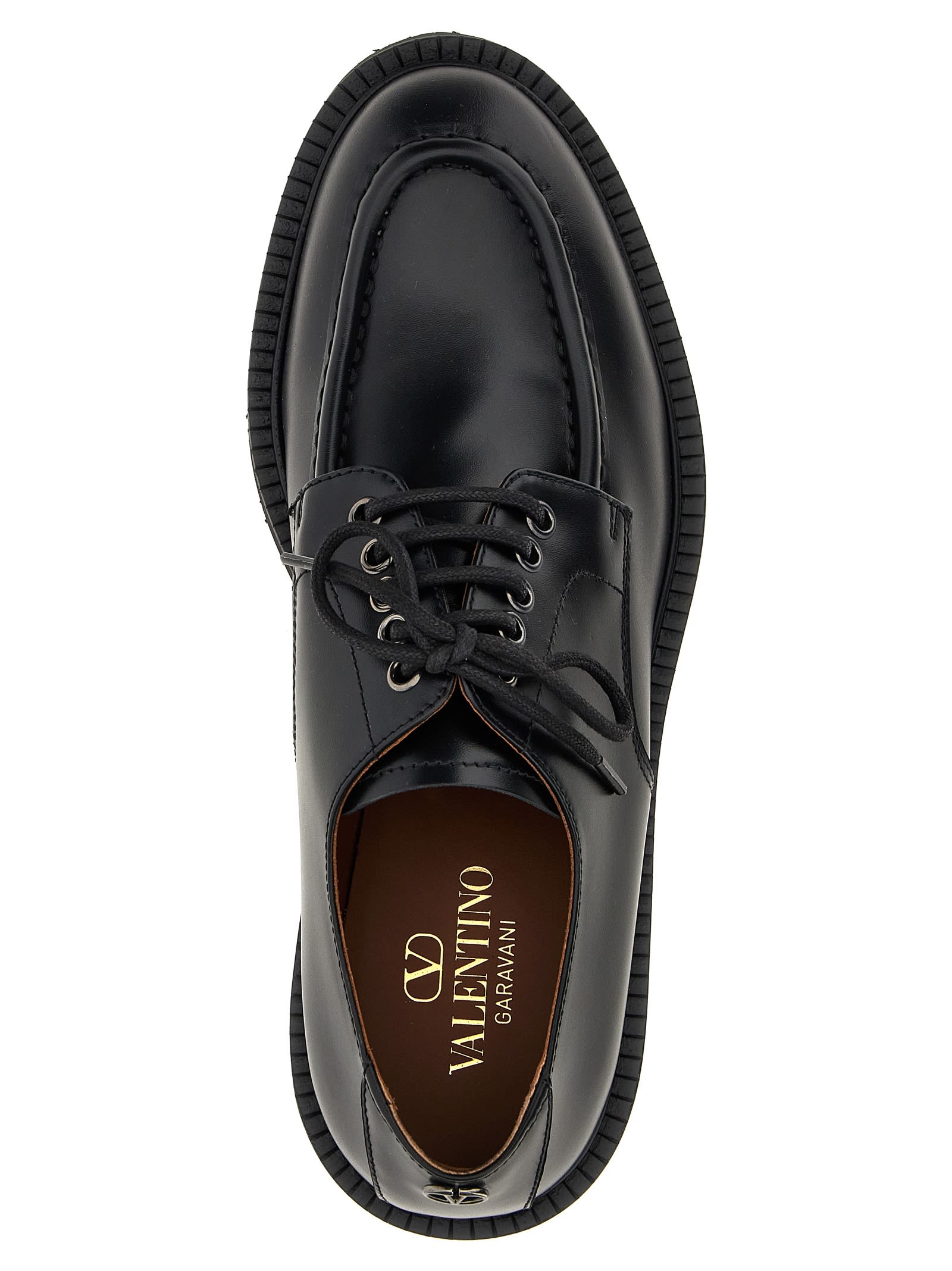 Shop Valentino Garavani Gentleglam Derby In Black