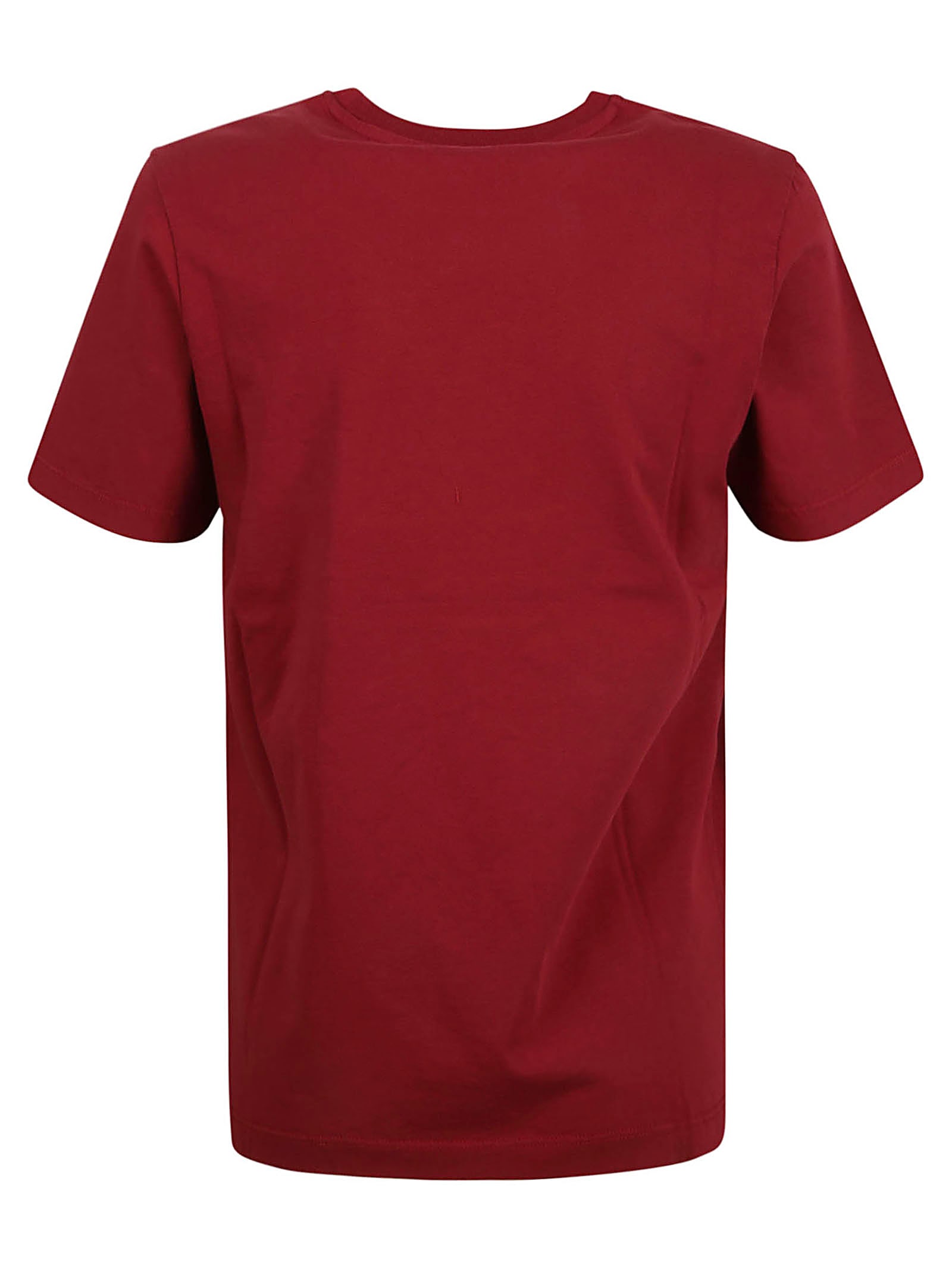 Shop Maison Kitsuné Fox Head Patch Regular T-shirt In Brick Red