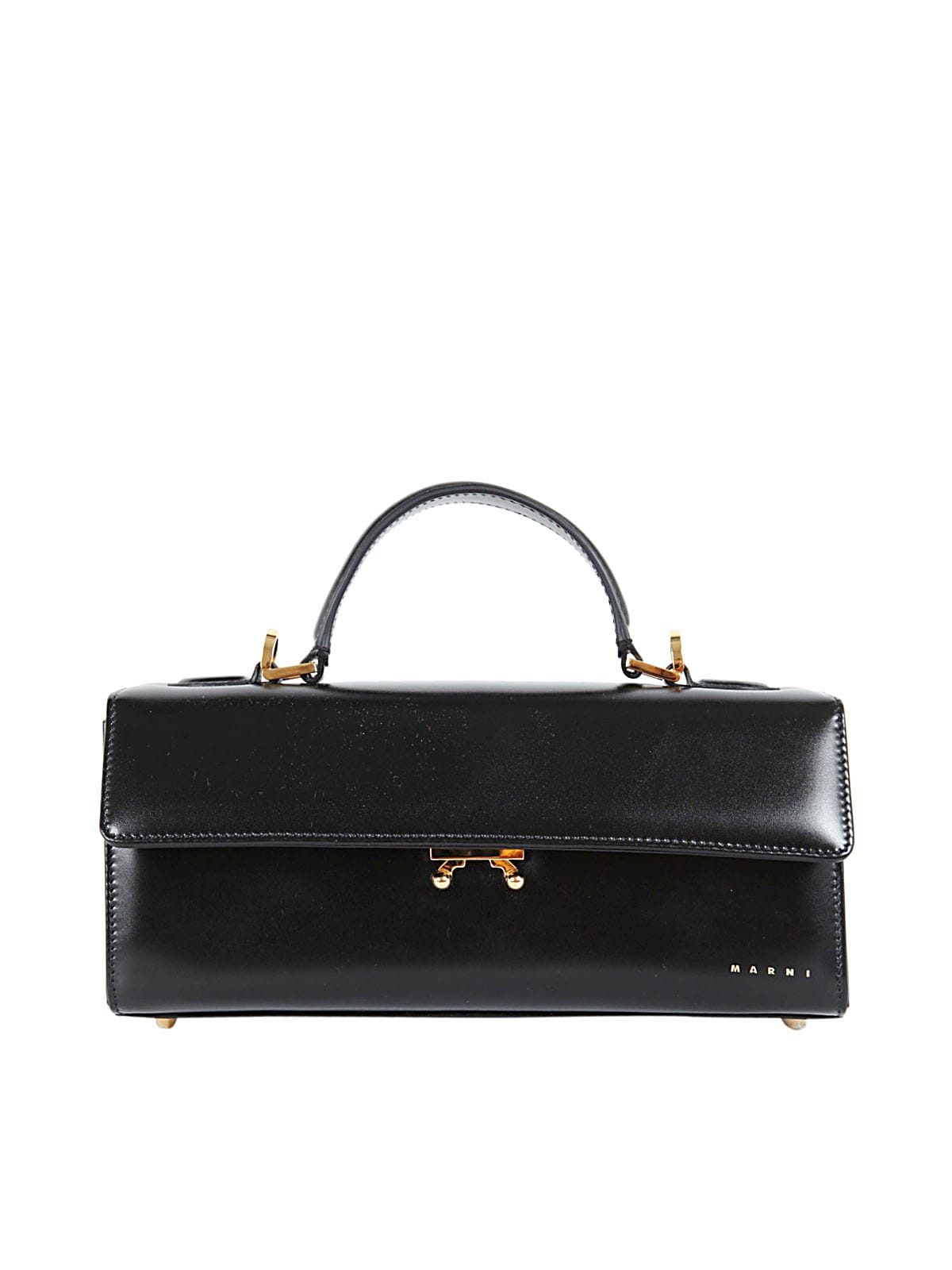 Marni Long Relativity Top Handle Bag In Black