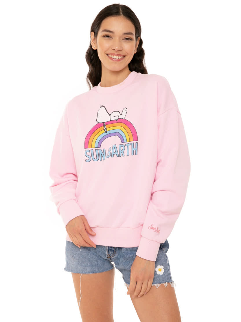 Snoopy Pink Sweatshirt Peanuts Special Edition