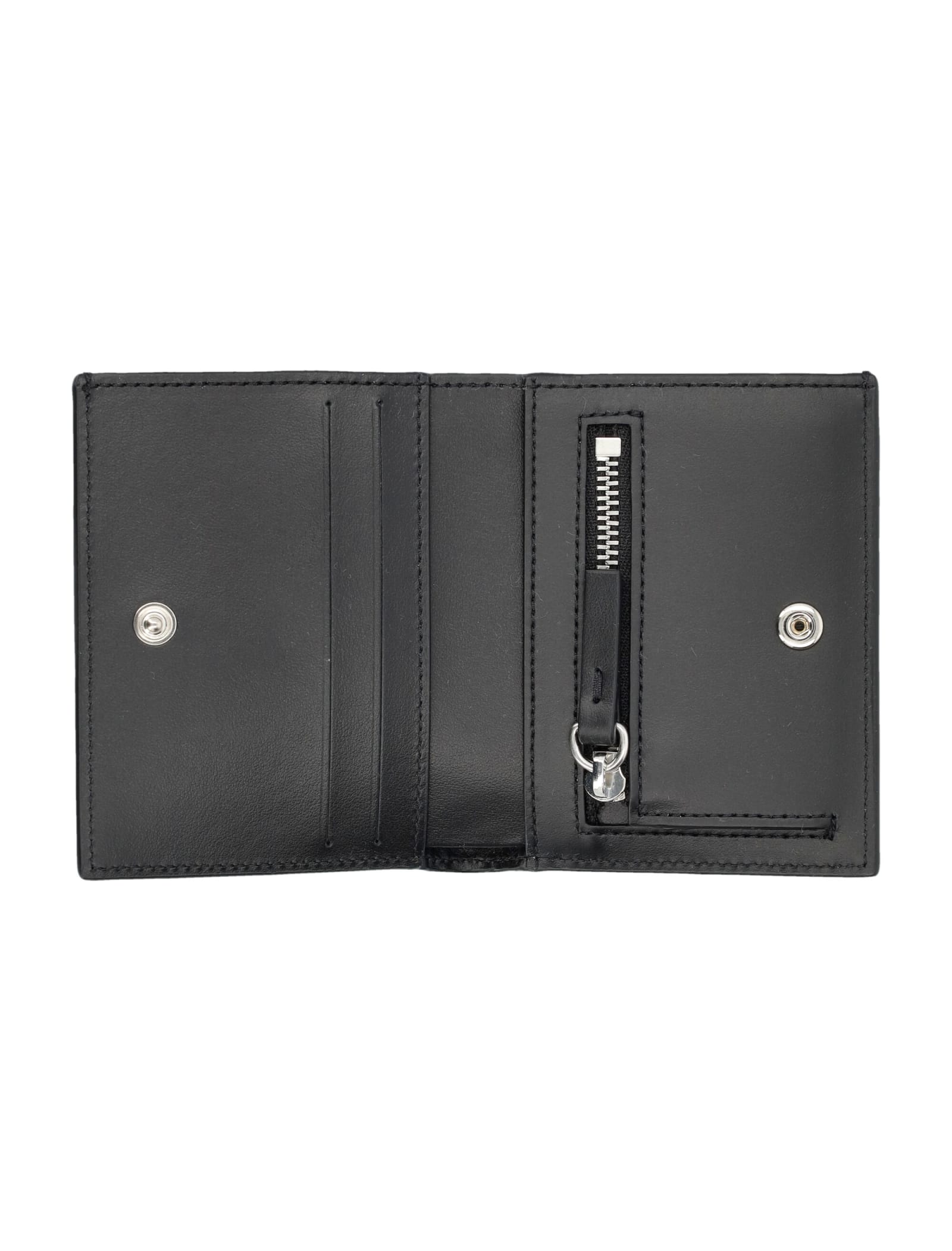 Shop Mm6 Maison Margiela Numeric Bifold Wallet In Black