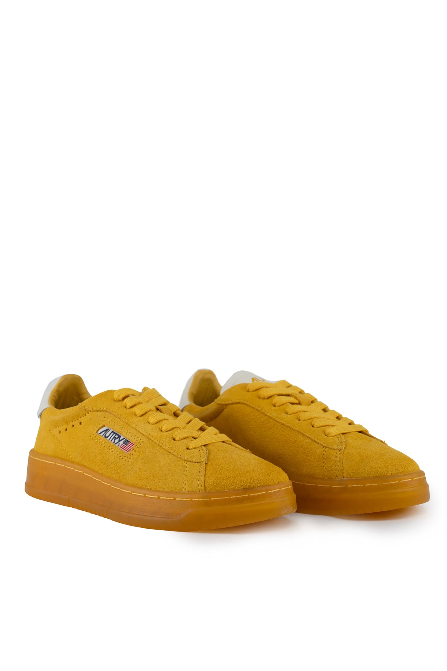 Autry Dallas Low Sneakers In Suede In Suede/leat Bumb/marsh