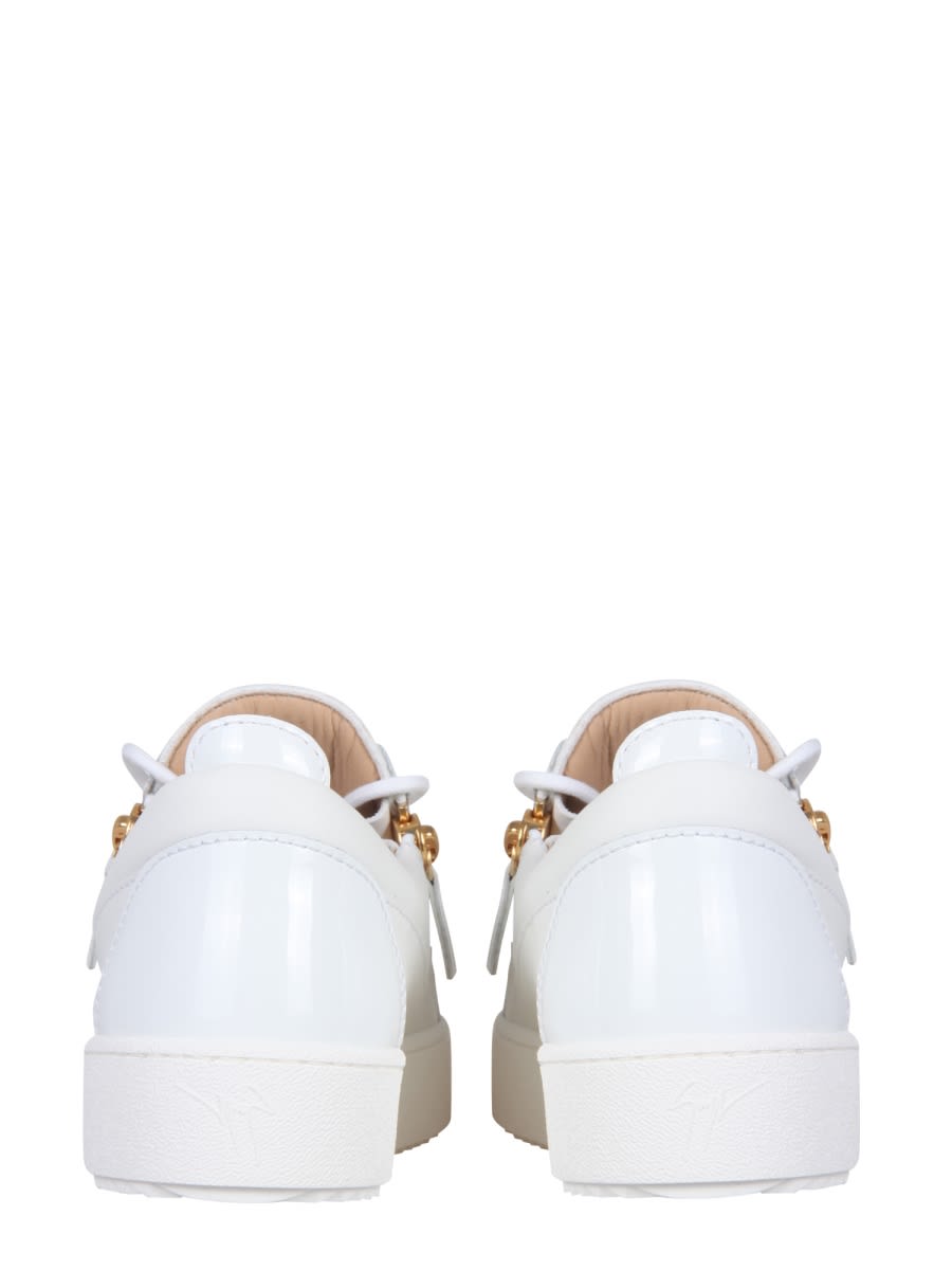 Shop Giuseppe Zanotti Low-top Gail Sneakers In White