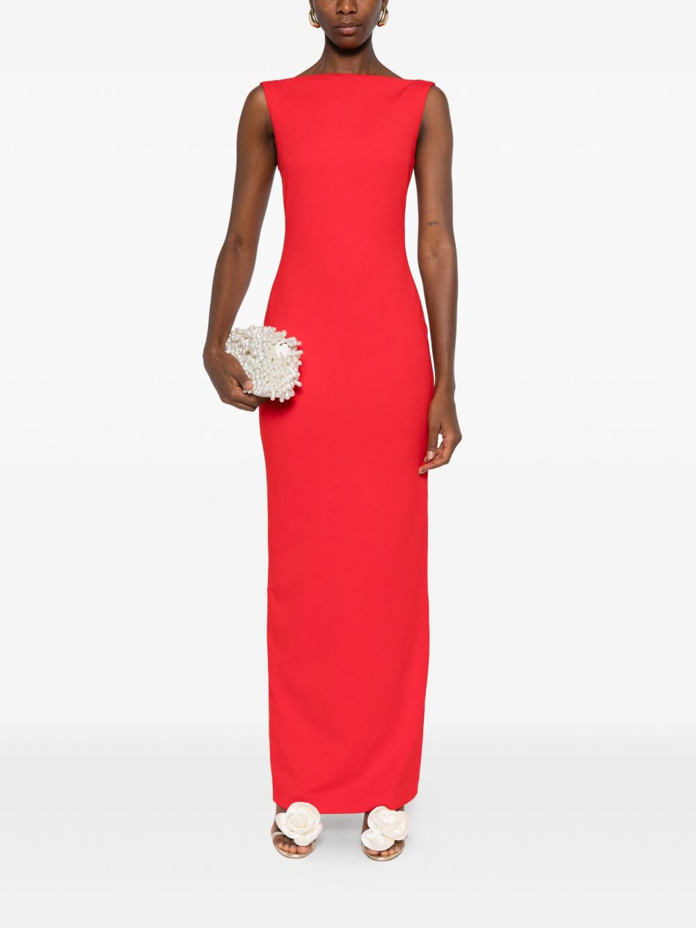 Solace London Dresses Bright In Red