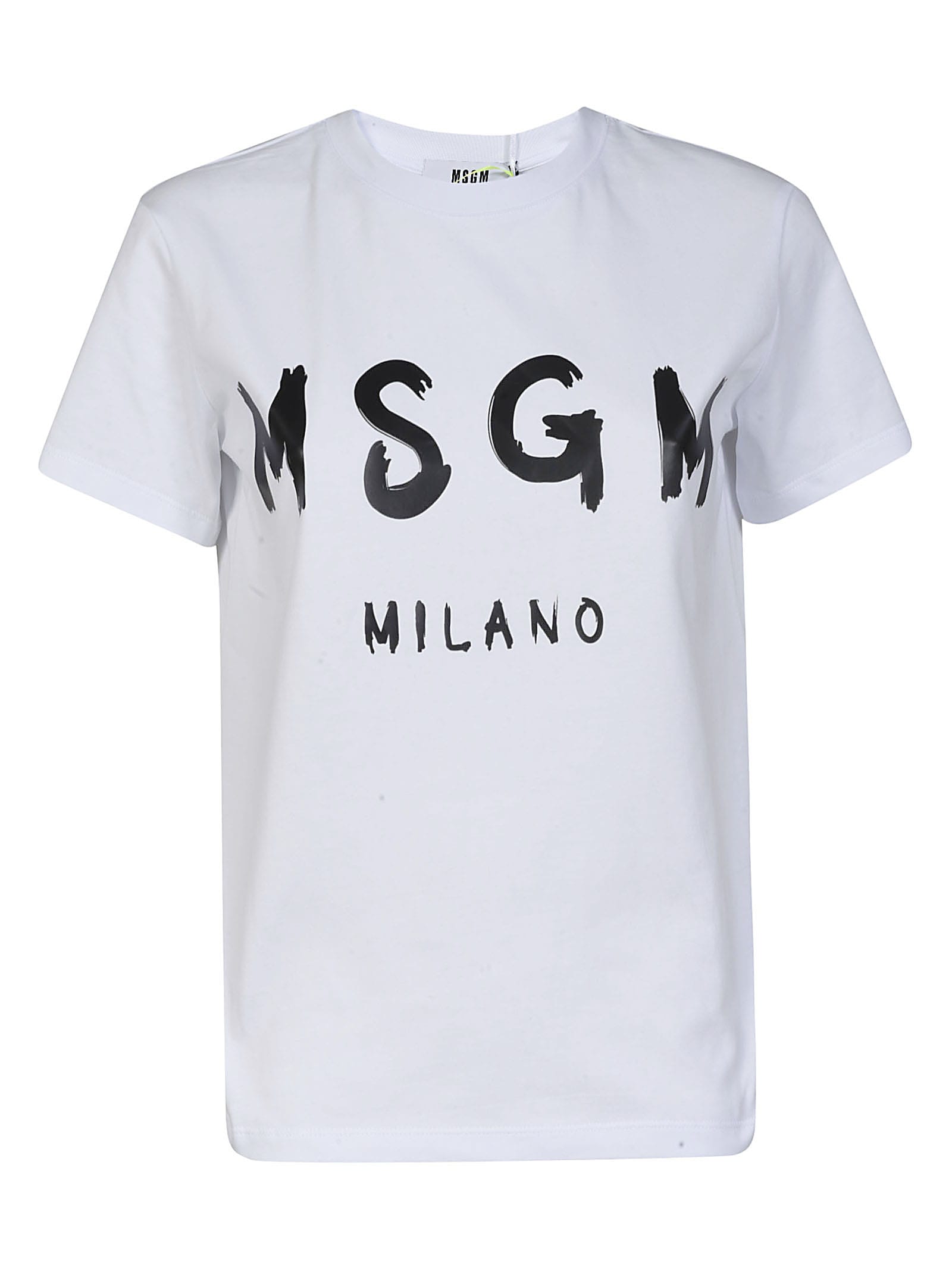 MSGM SIGNATURE LOGO PRINT T-SHIRT,11278455