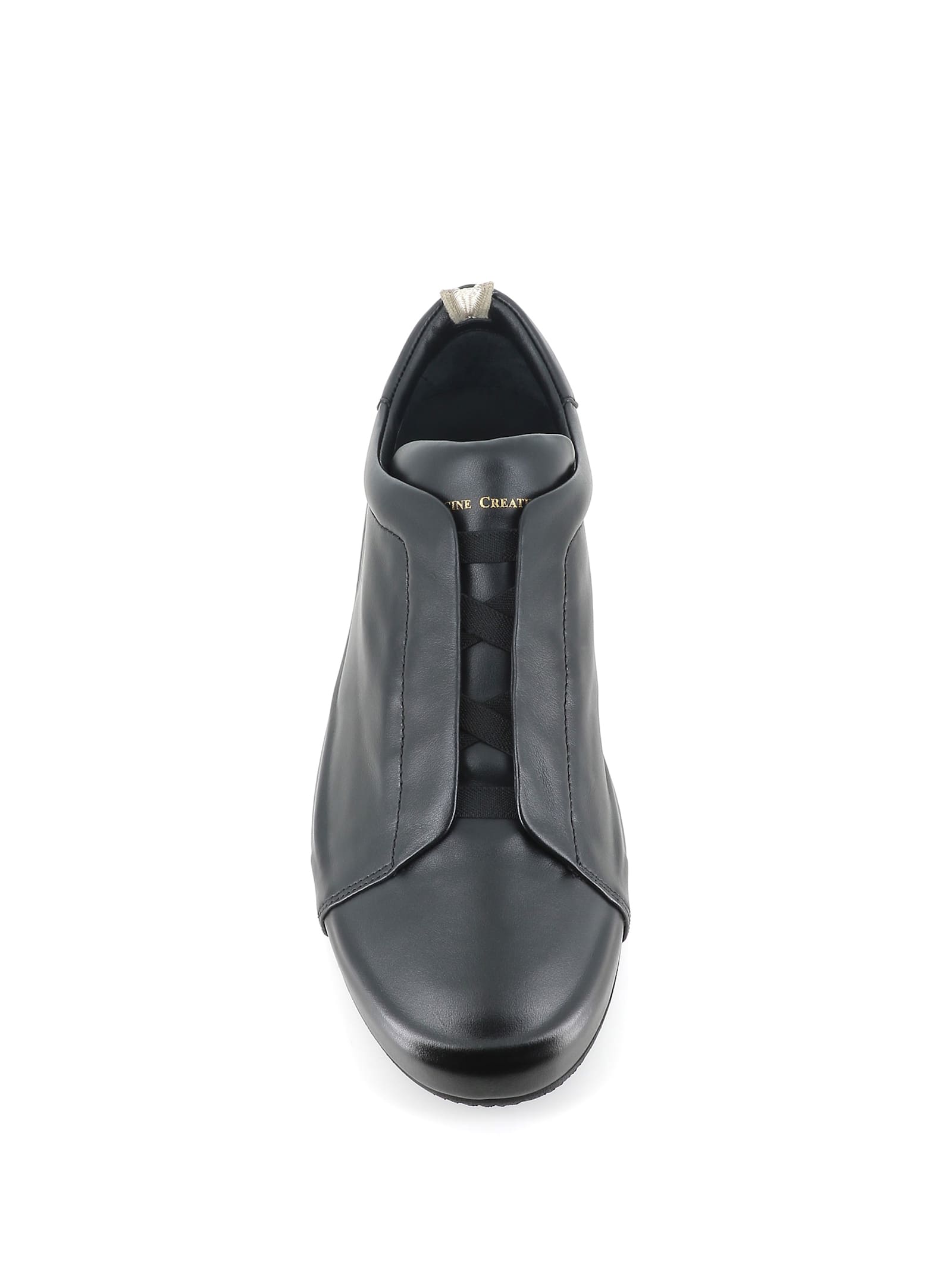 Officine Creative Leather Sneakers In Black