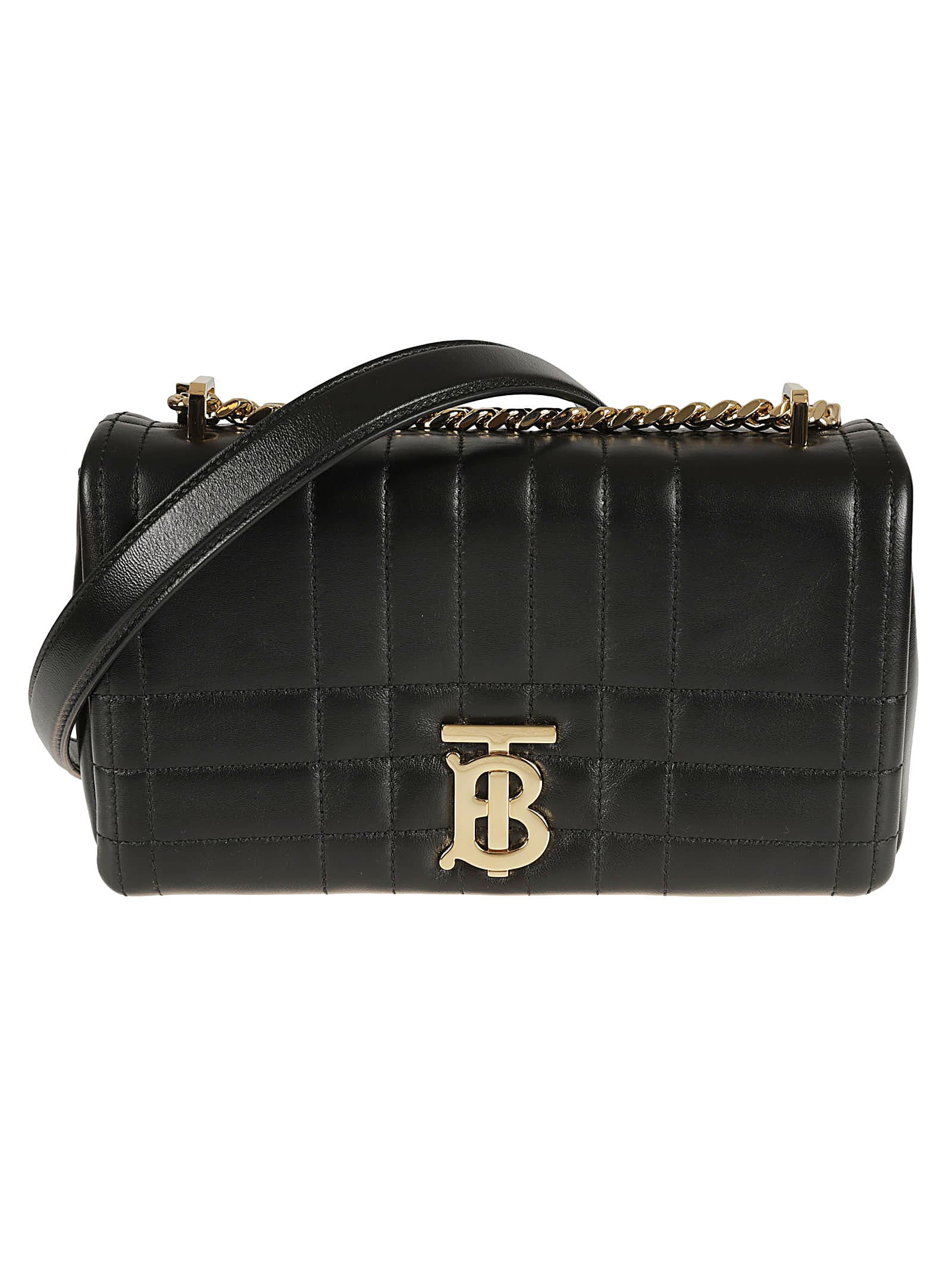 Burberry Logo Quilted Chain Shoulder Bag